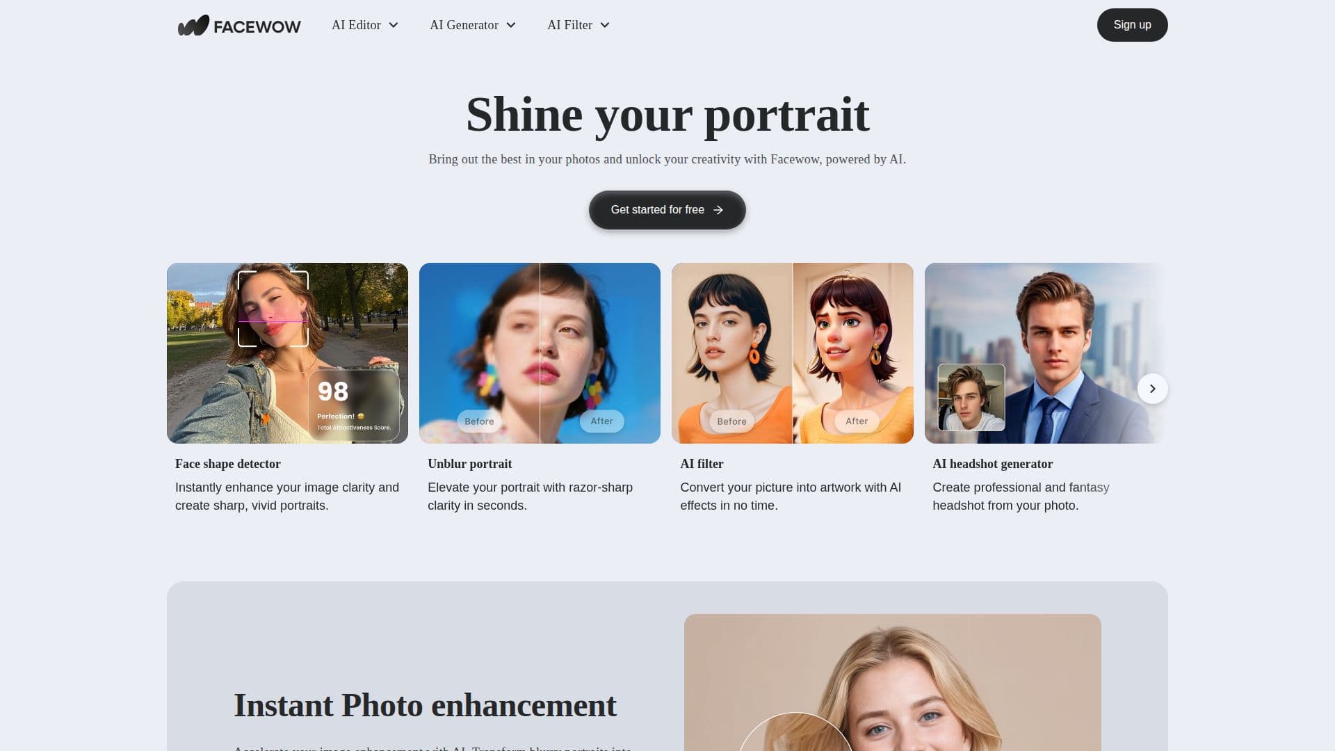 Screenshot von Facewow