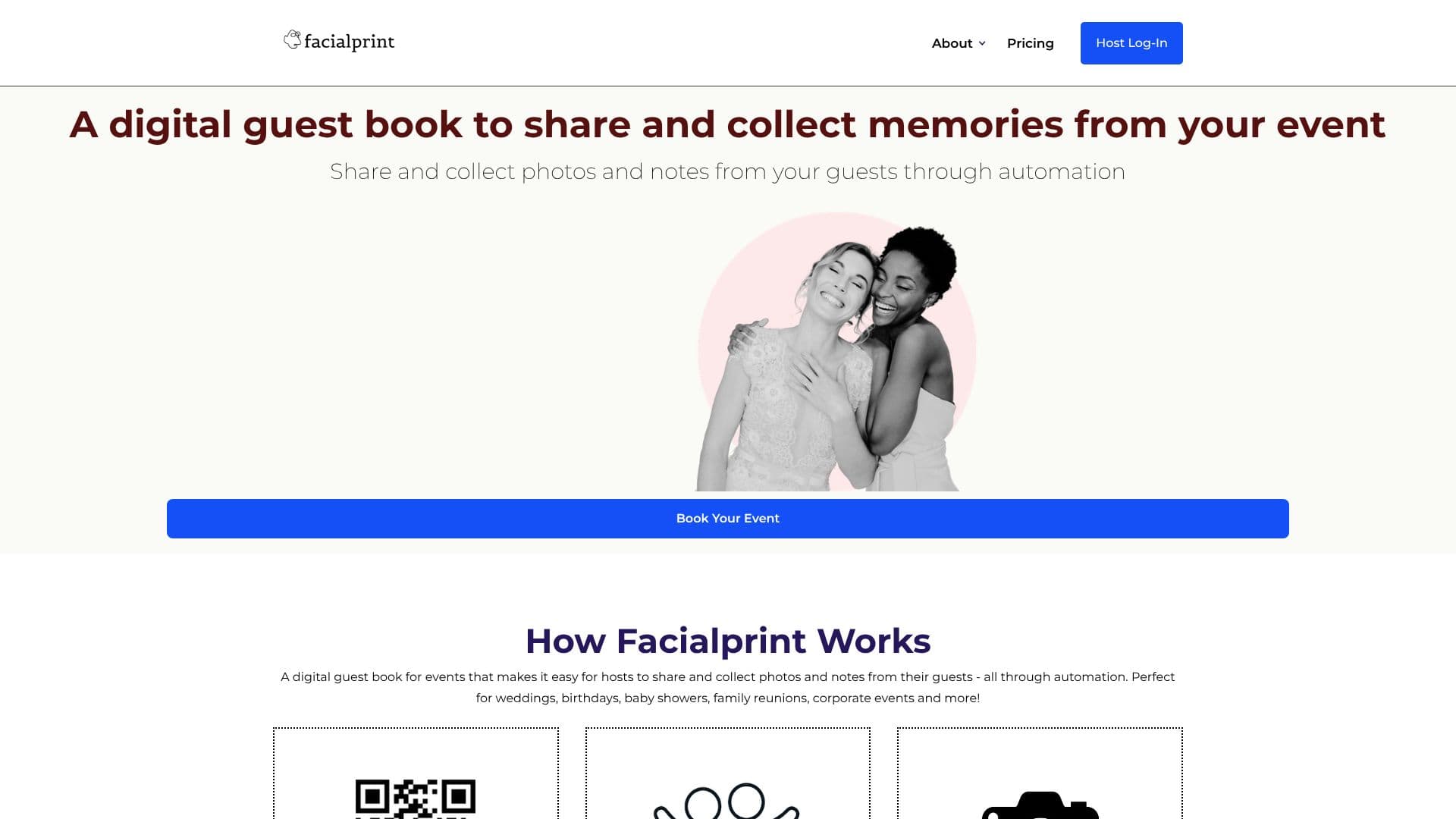 Facialprint - Digital Guestbook screenshot