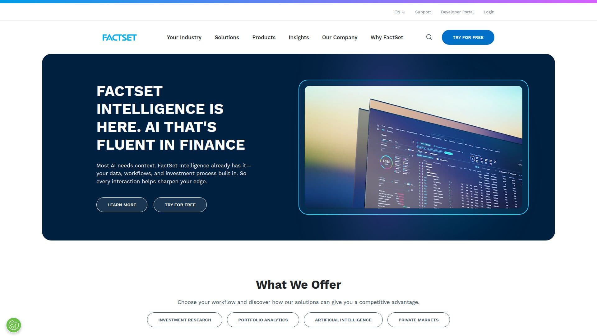 FactSet screenshot