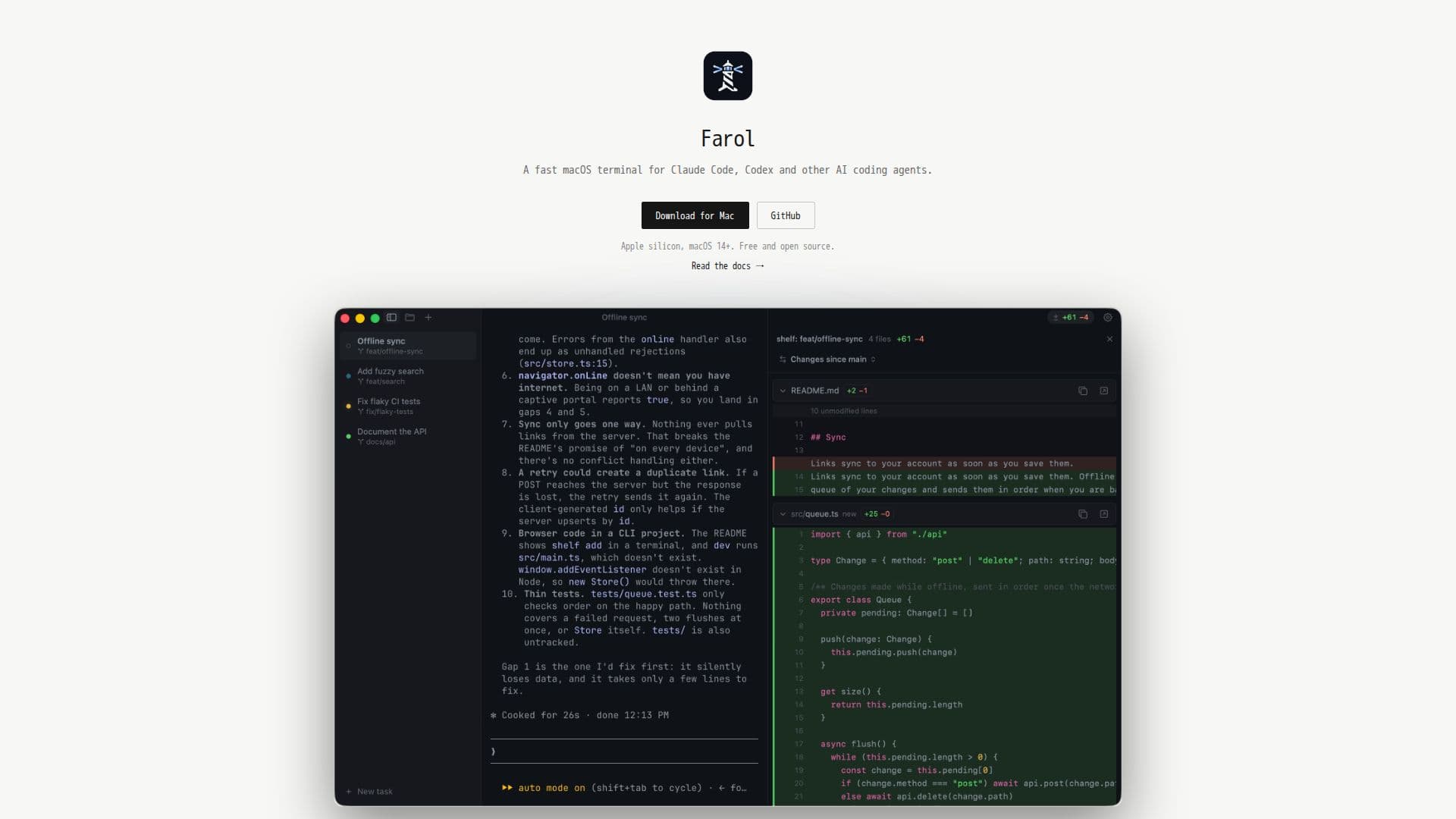 Screenshot von Farol