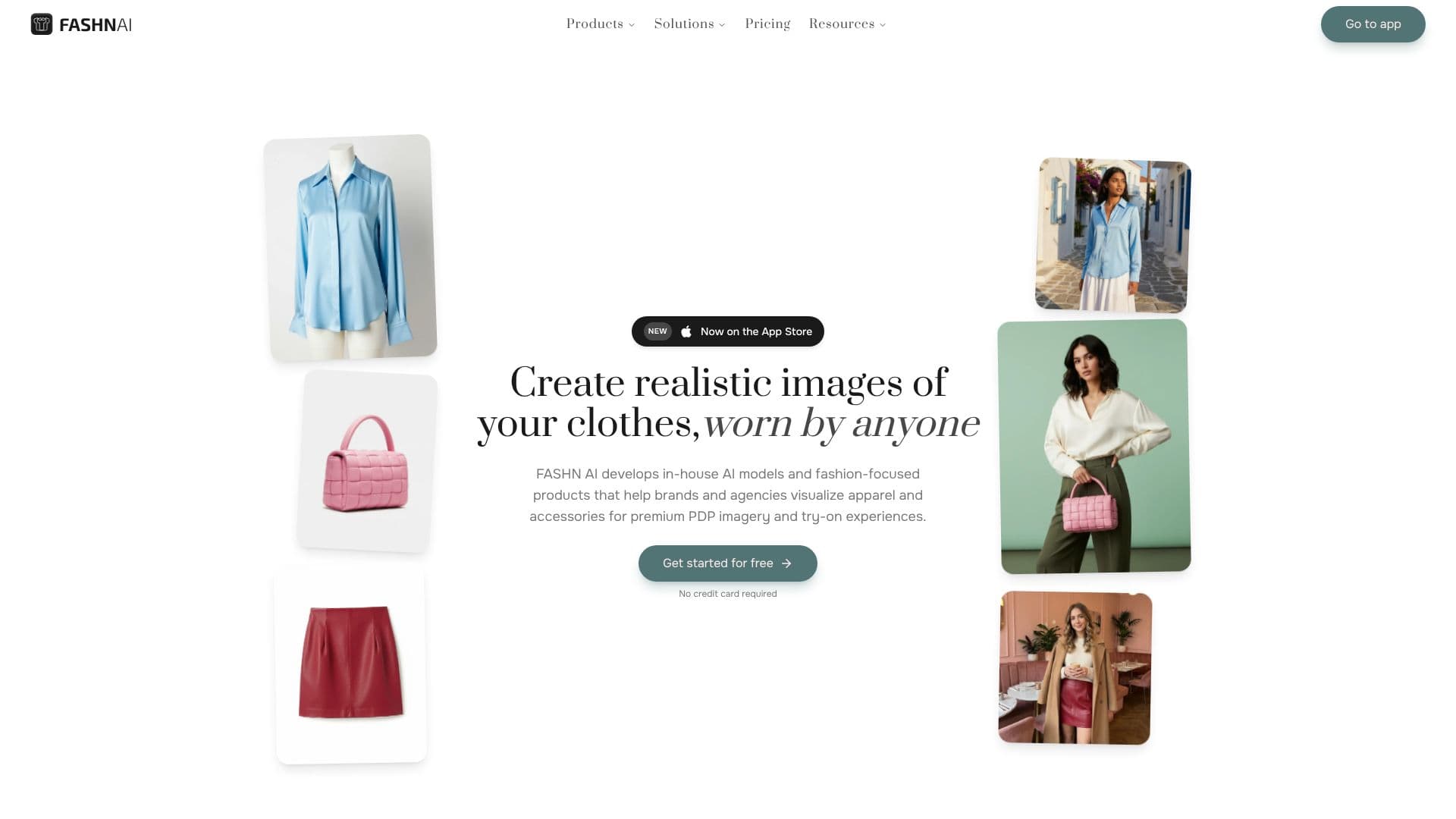 Screenshot von FASHN AI Fashion Studio