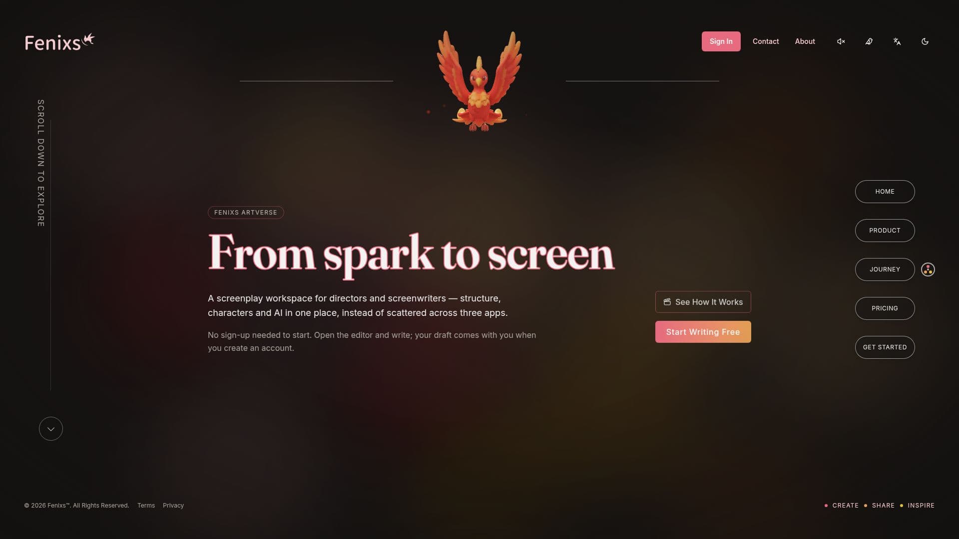 Screenshot von Fenixs