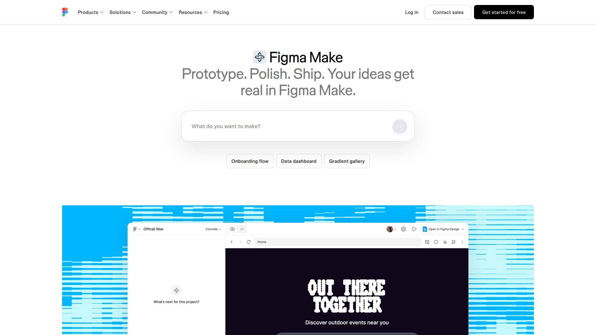 Tangkapan layar Figma Make: Buat dengan Alat Desain Berbasis AI