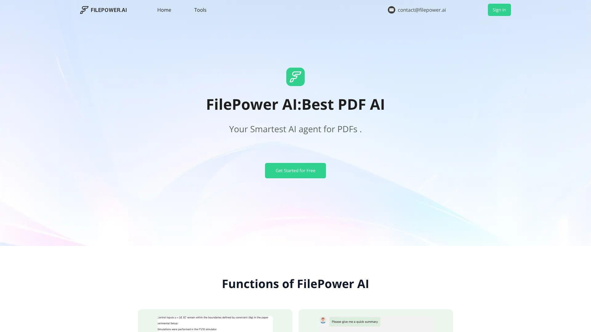 لقطة شاشة لـ FilePower AI
