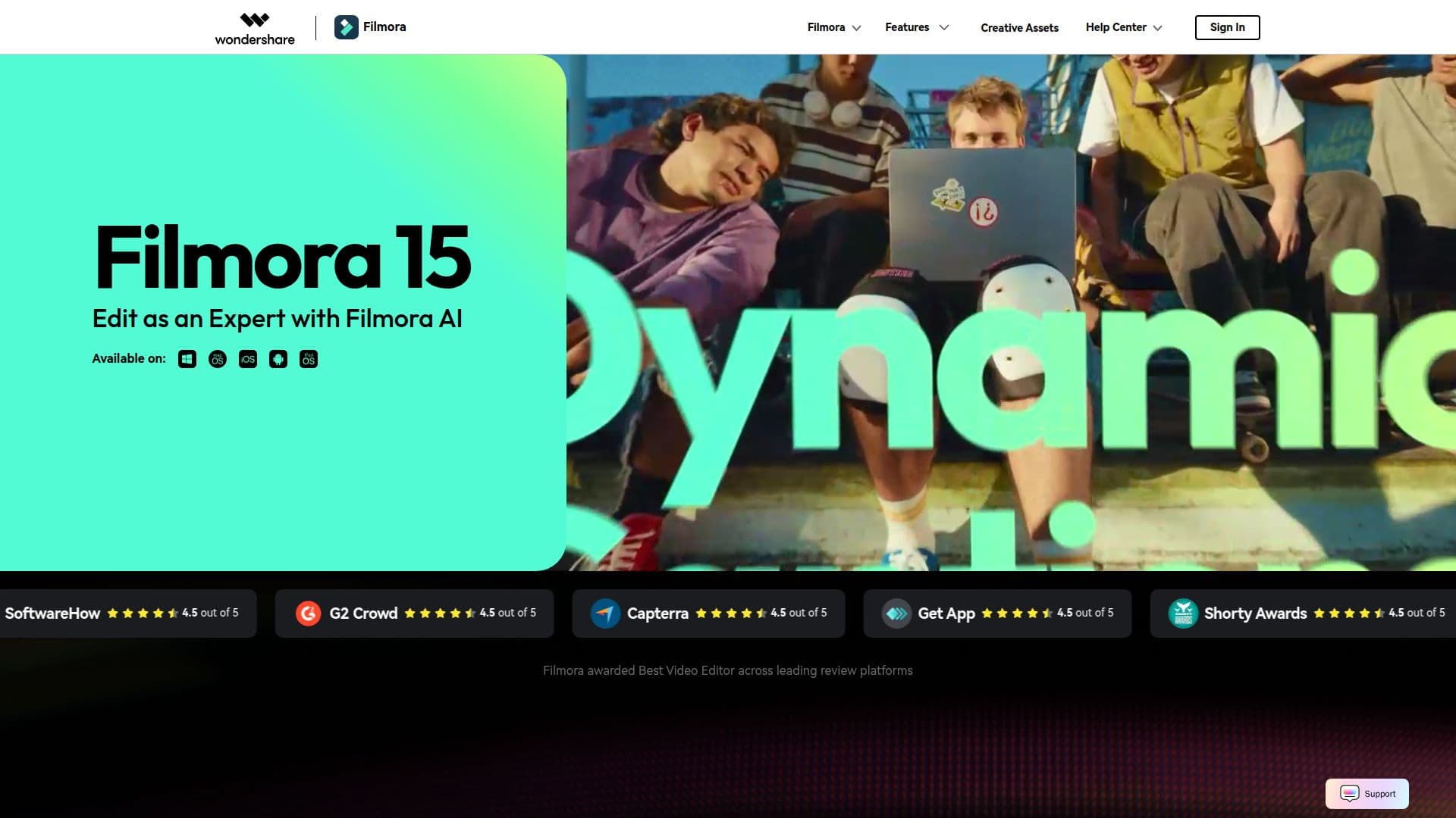 Скриншот Wondershare Filmora