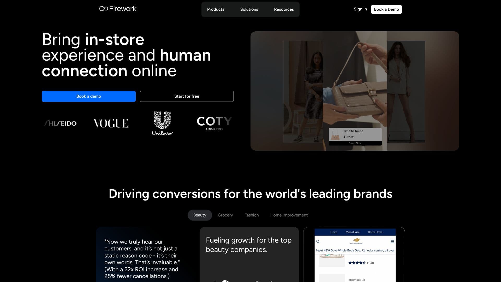 لقطة شاشة لـ Firework Video Commerce