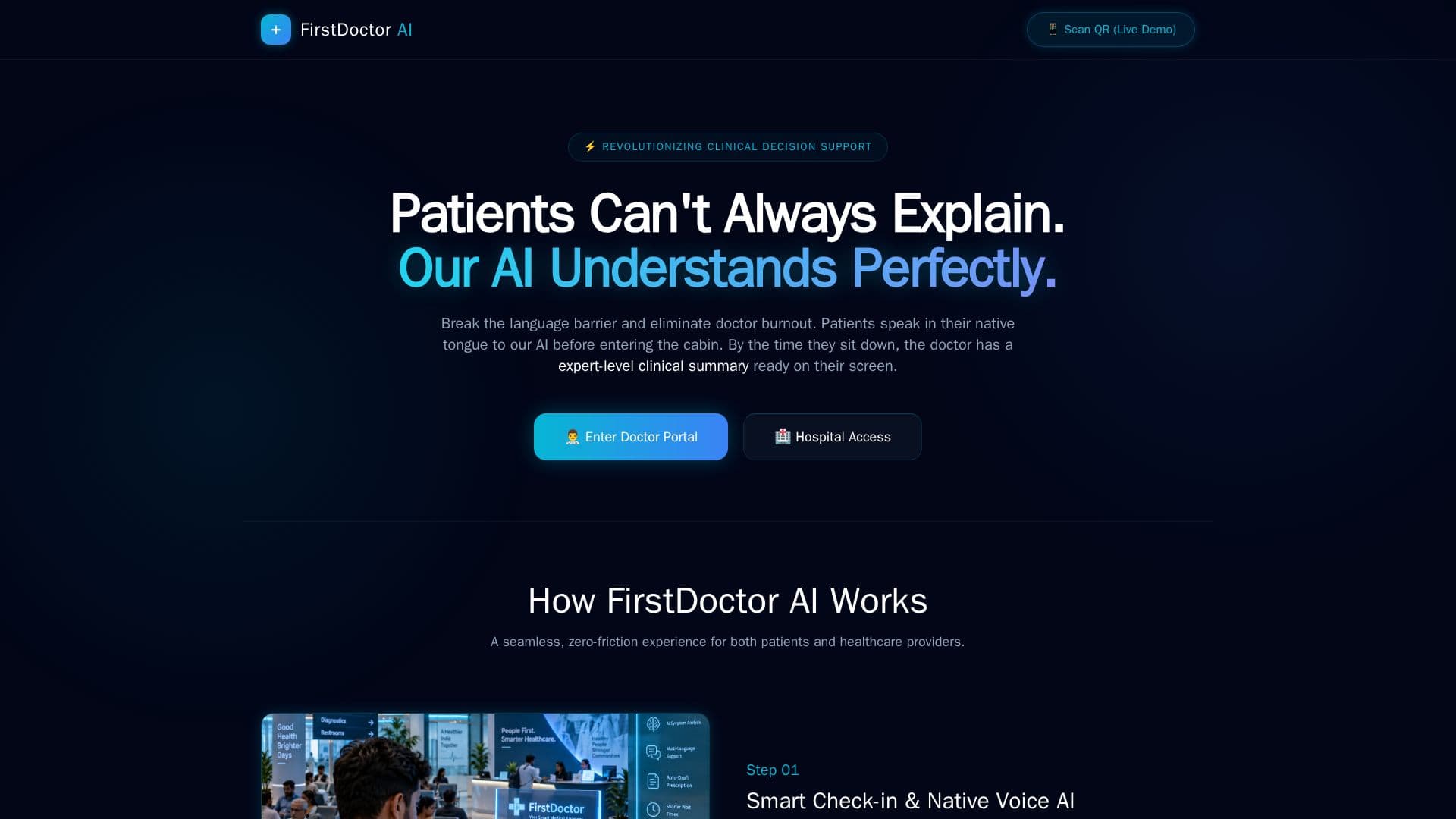 Tangkapan layar FirstDoctor AI