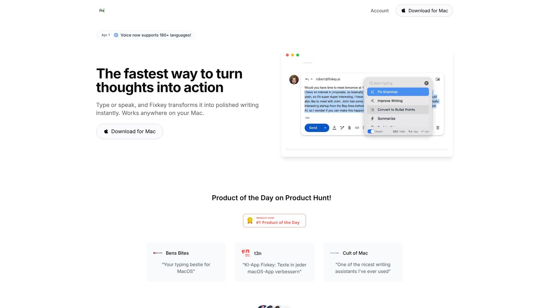 Fixkey screenshot