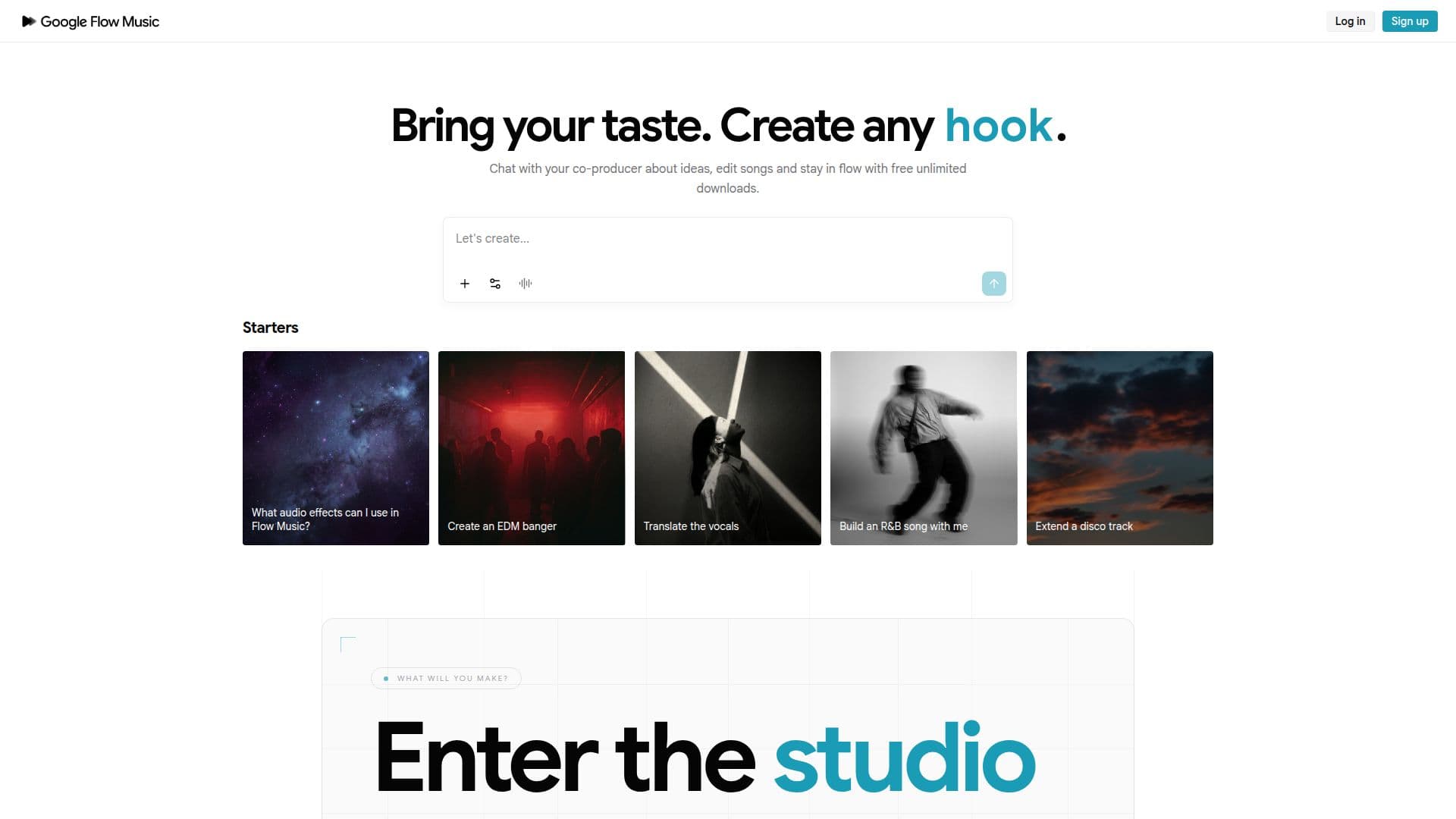 Plateforme Musicale ProducerAI screenshot