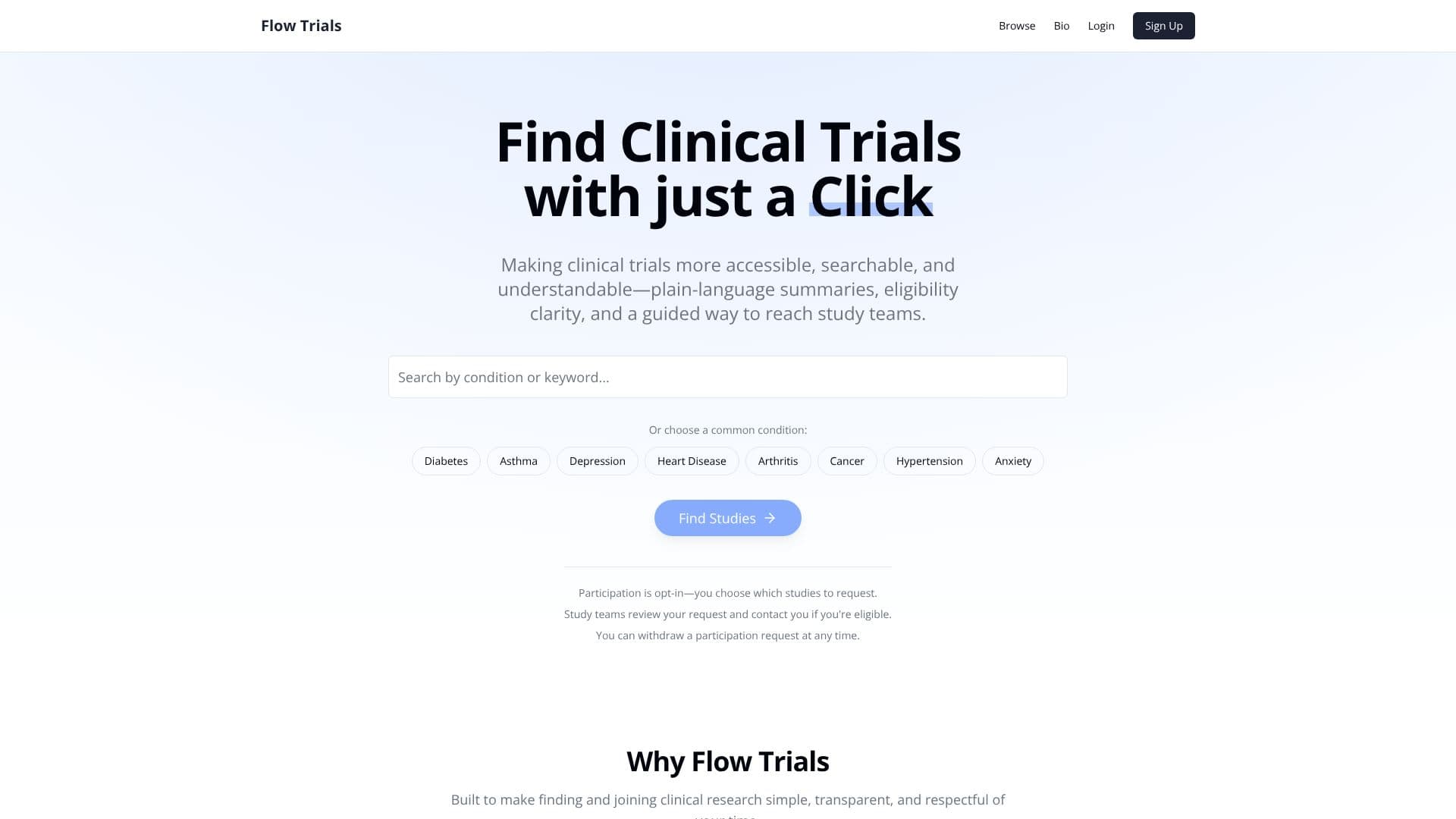 Flow Trials のスクリーンショット