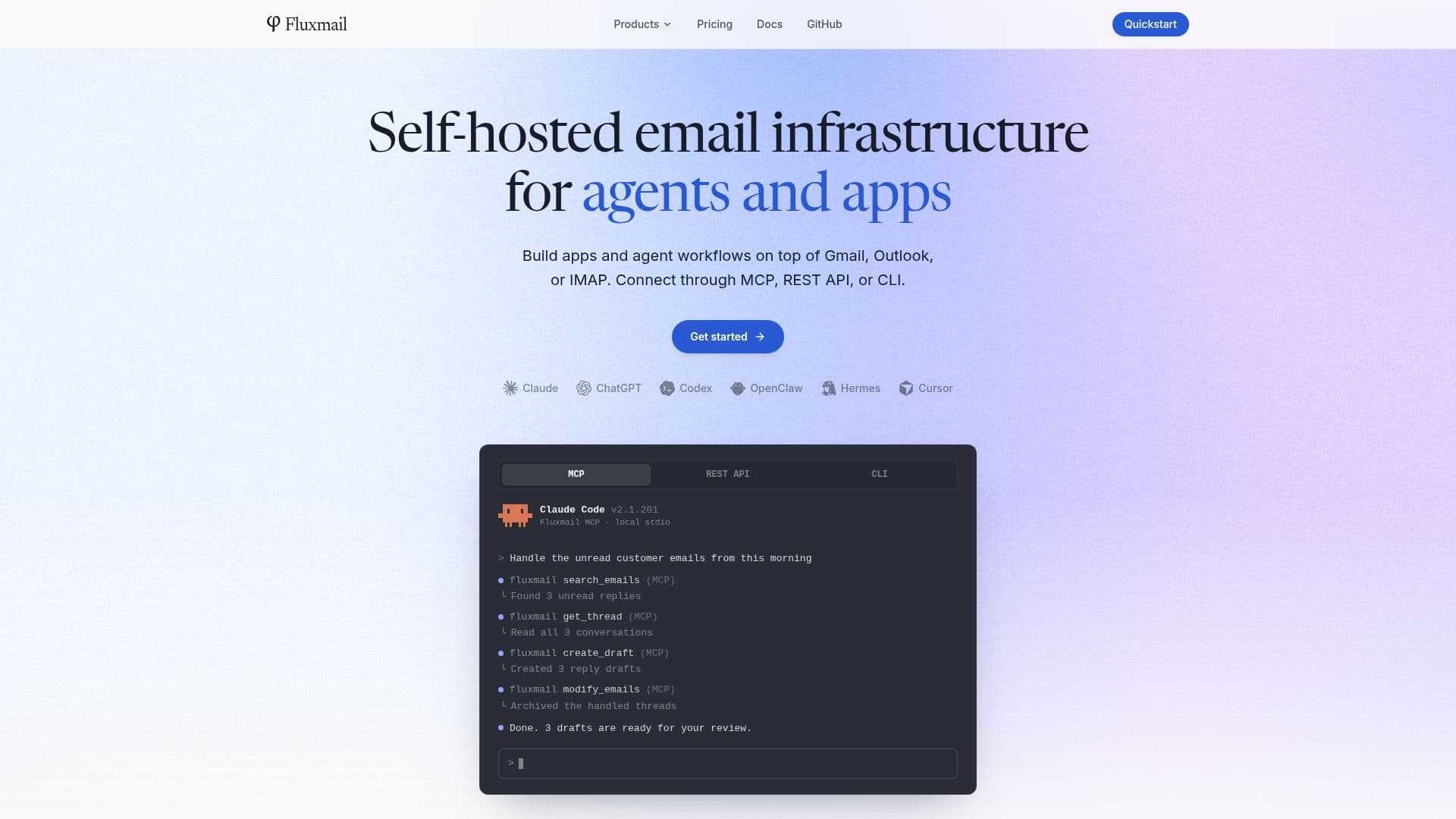 لقطة شاشة لـ Fluxmail