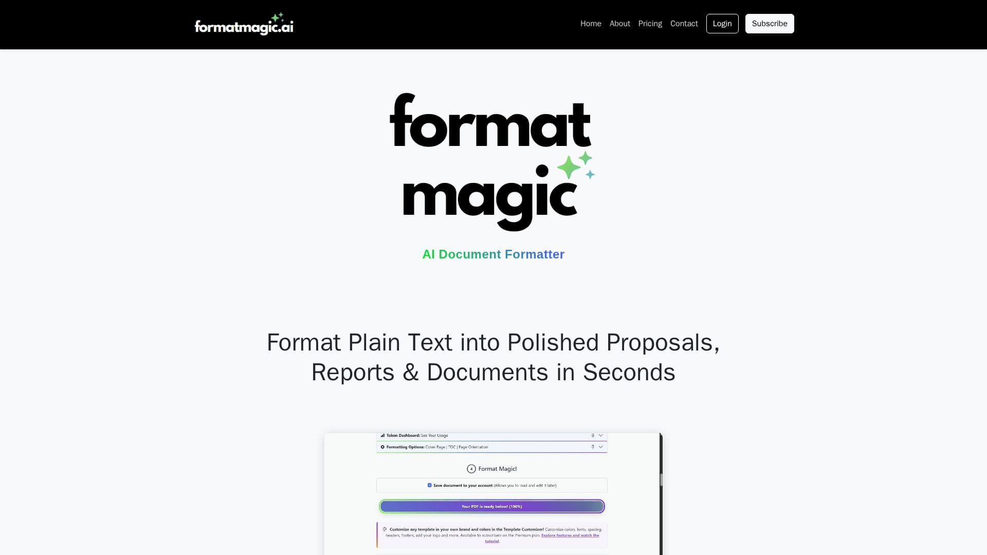 Format Magic 스크린샷