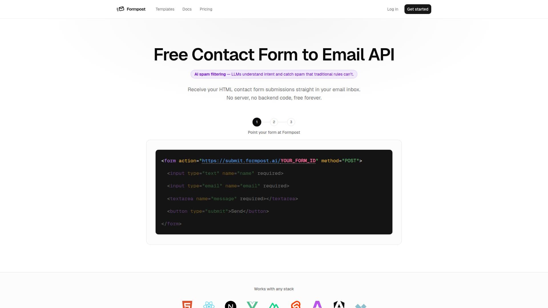FormEmailAPI screenshot