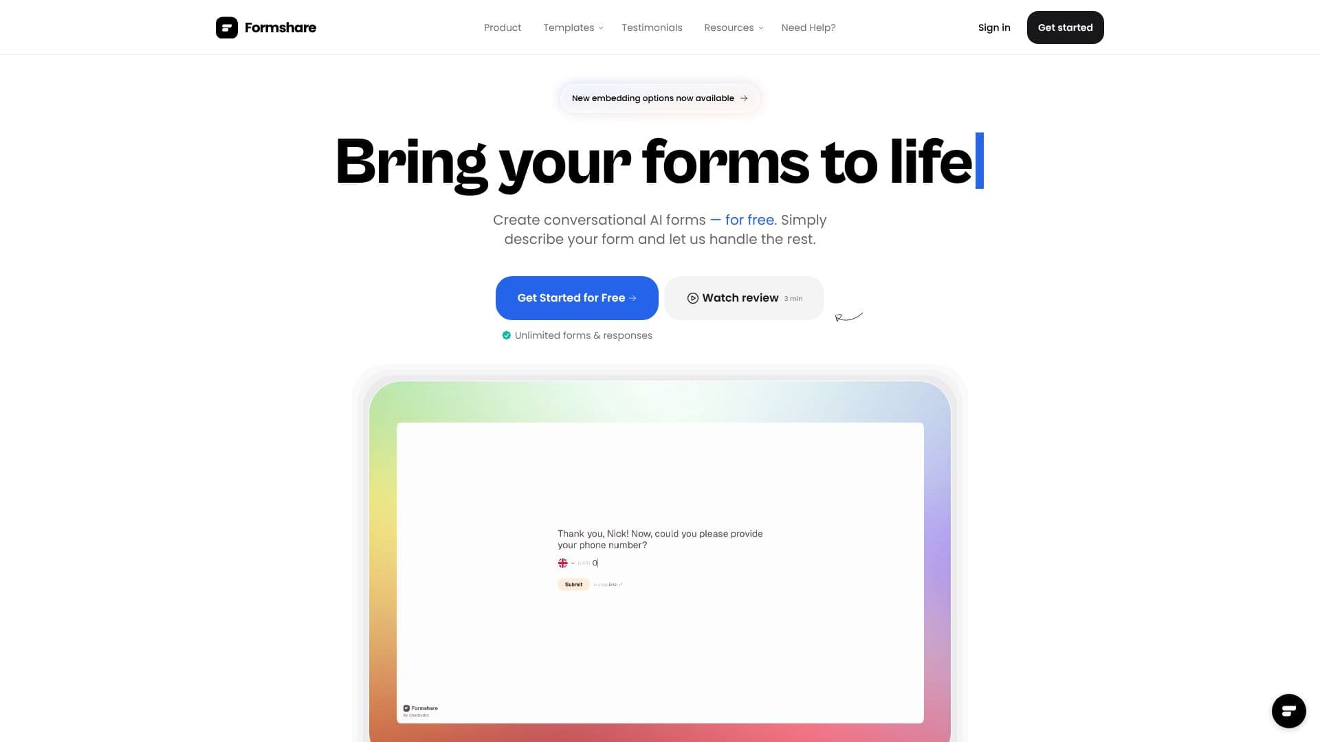Скриншот Formshare - AI Конструктор Форм