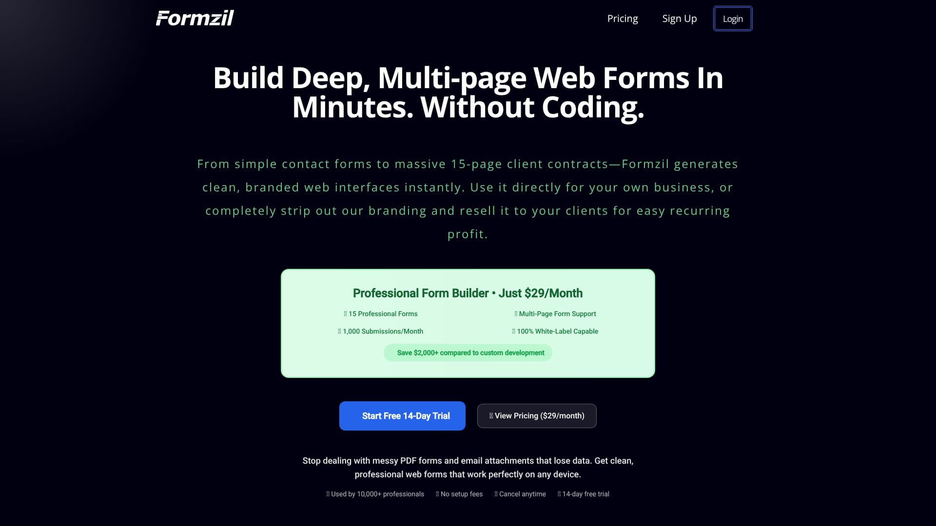 لقطة شاشة لـ Formzil