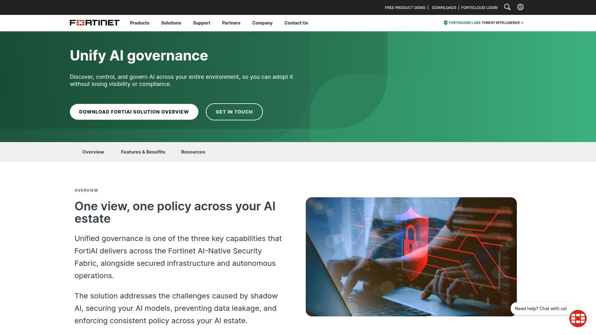 FortiAI Protect screenshot