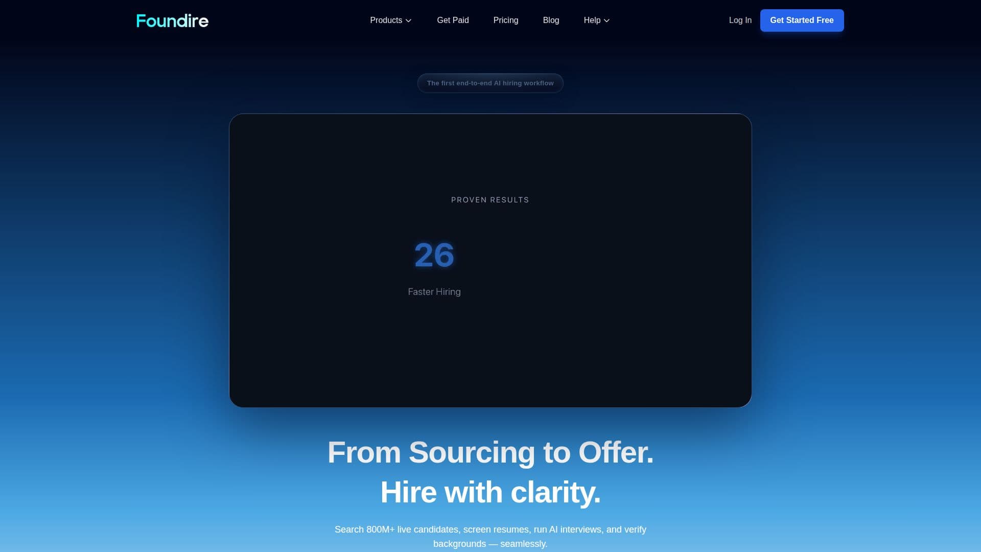 Foundire AI Hiring Platform screenshot