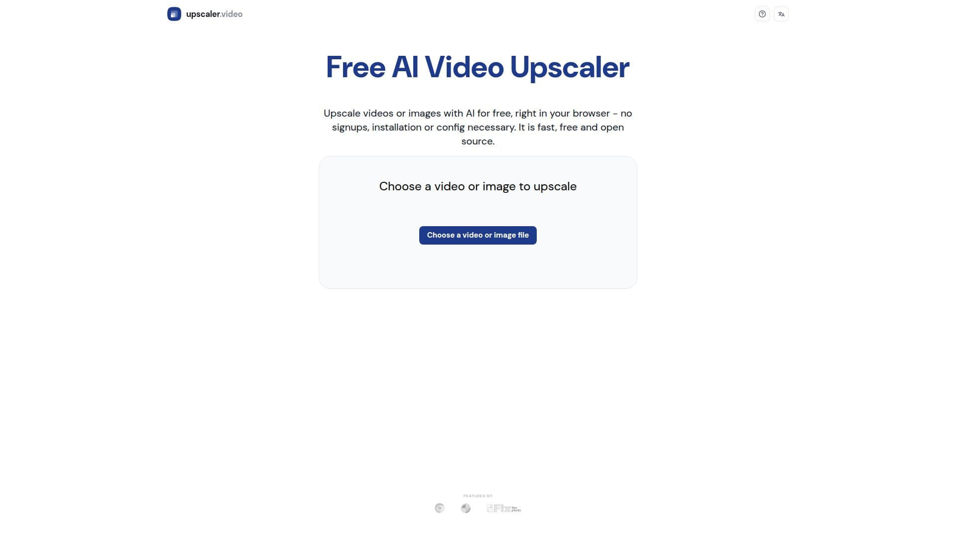 Free Upscaler Video screenshot