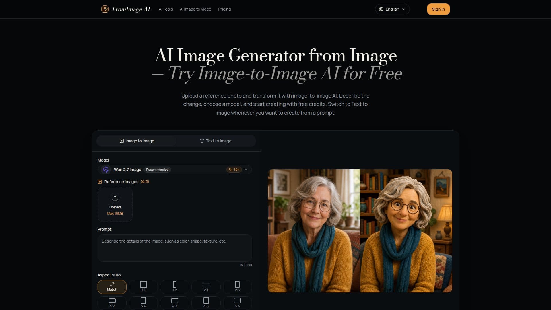FromImage AI screenshot