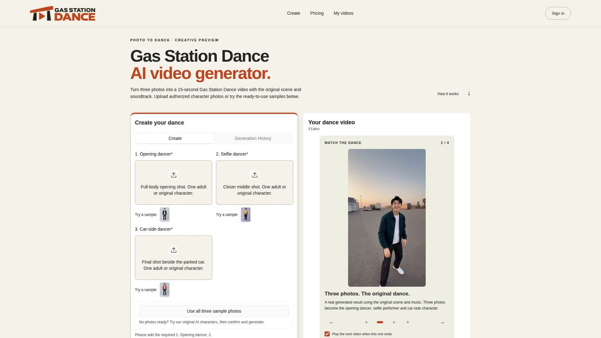 Gas Station Dance screenshot