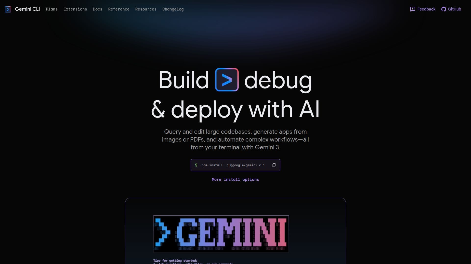 Gemini CLI screenshot