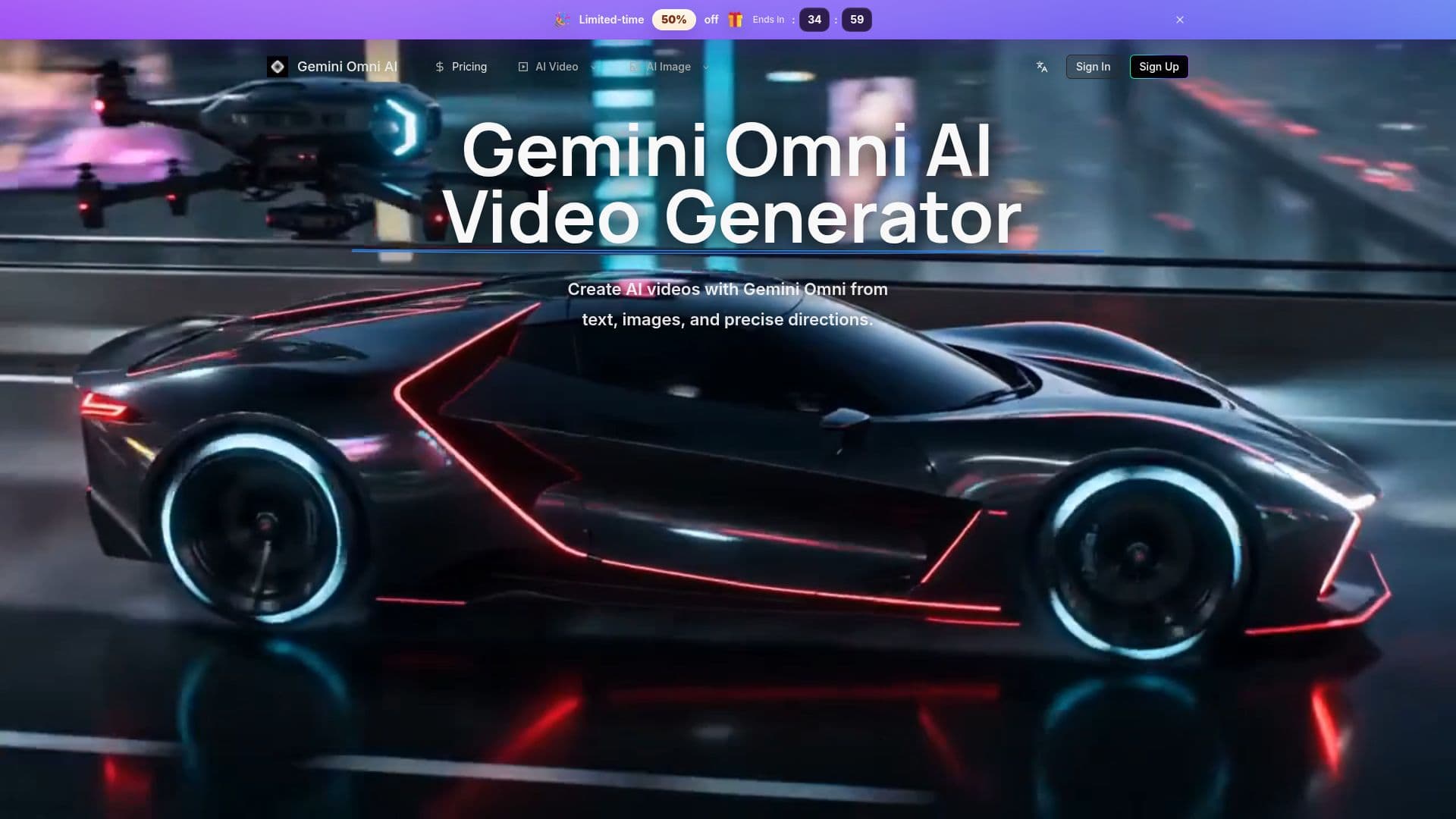 Screenshot von Gemini Omni AI Video