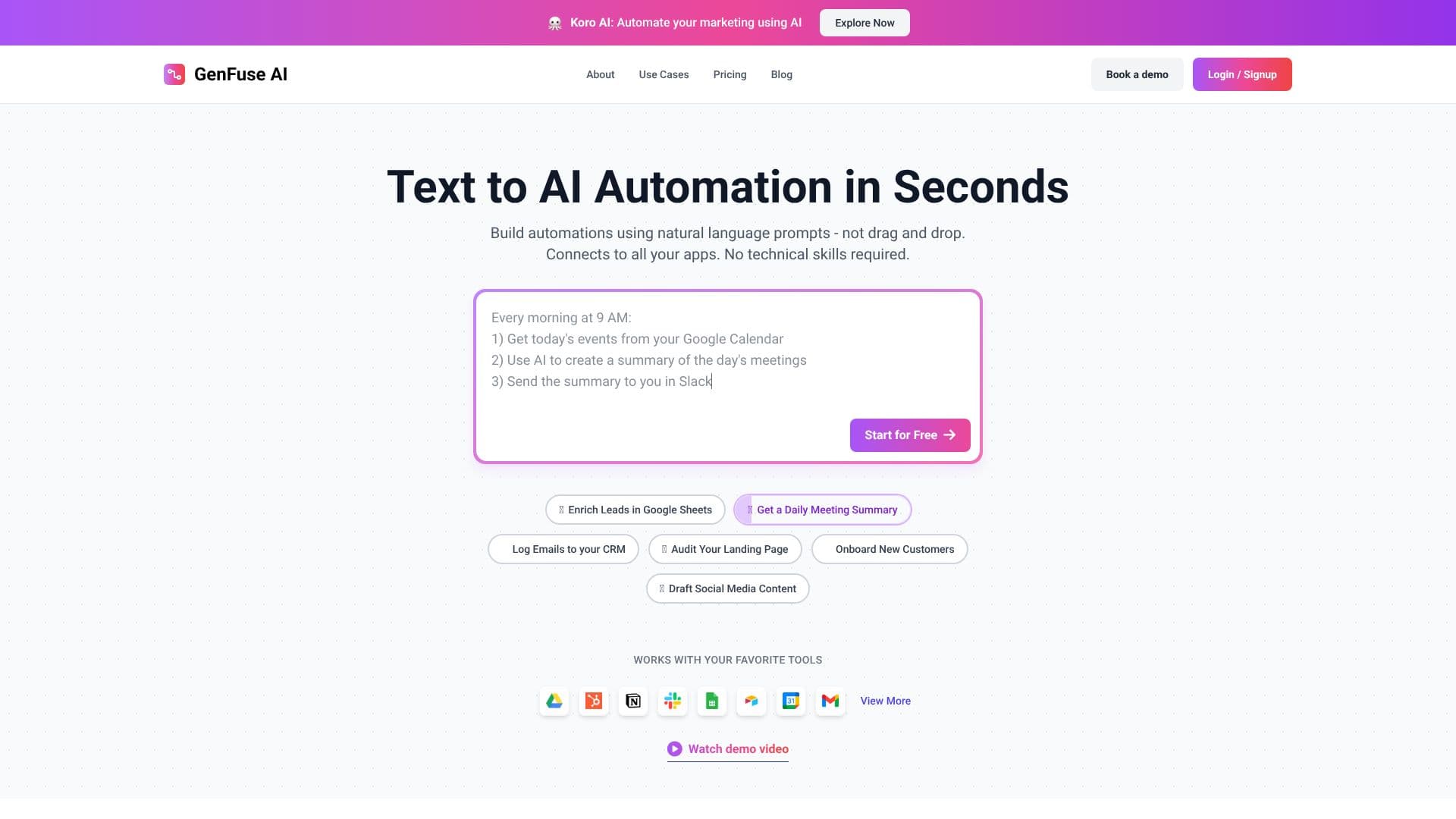 GenFuse AI 스크린샷
