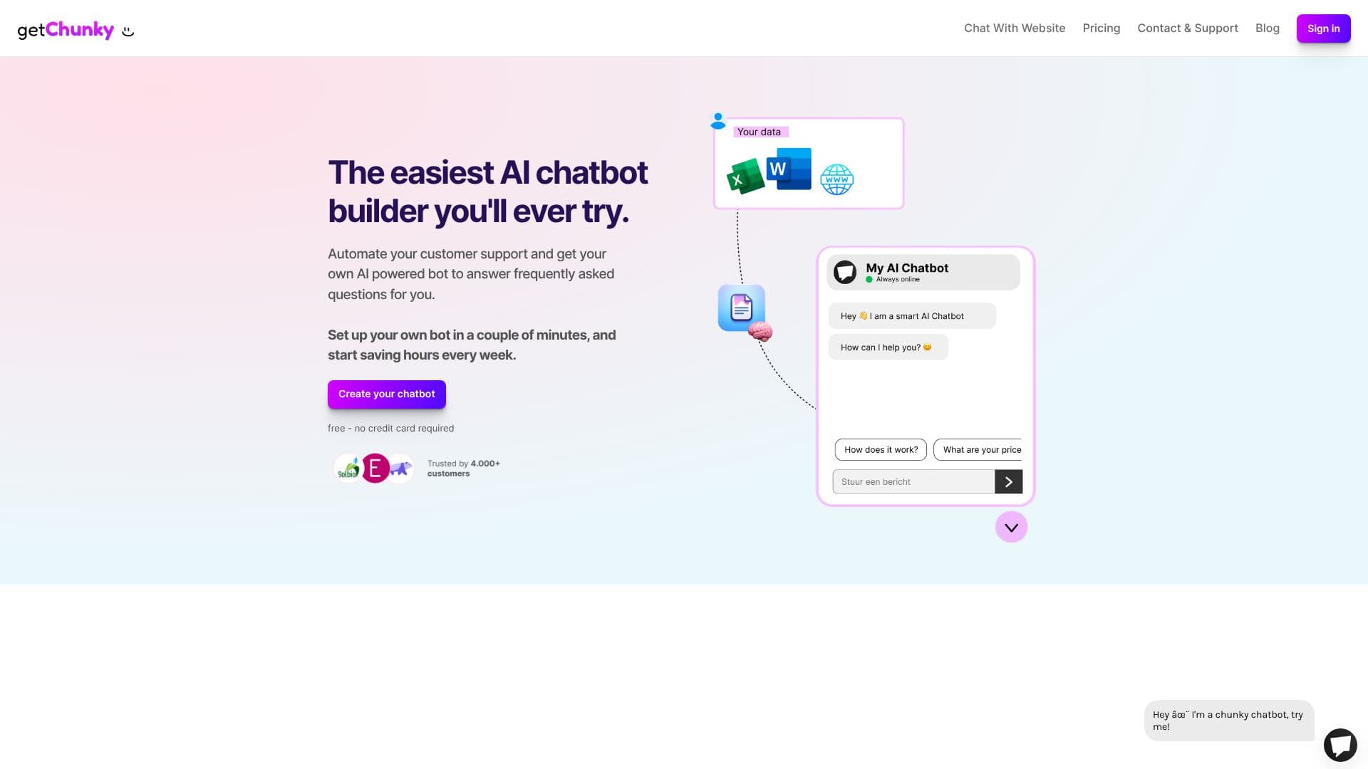 Chunky AI Chatbot Builder 截图