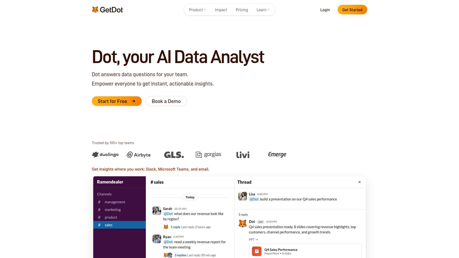 Dot screenshot