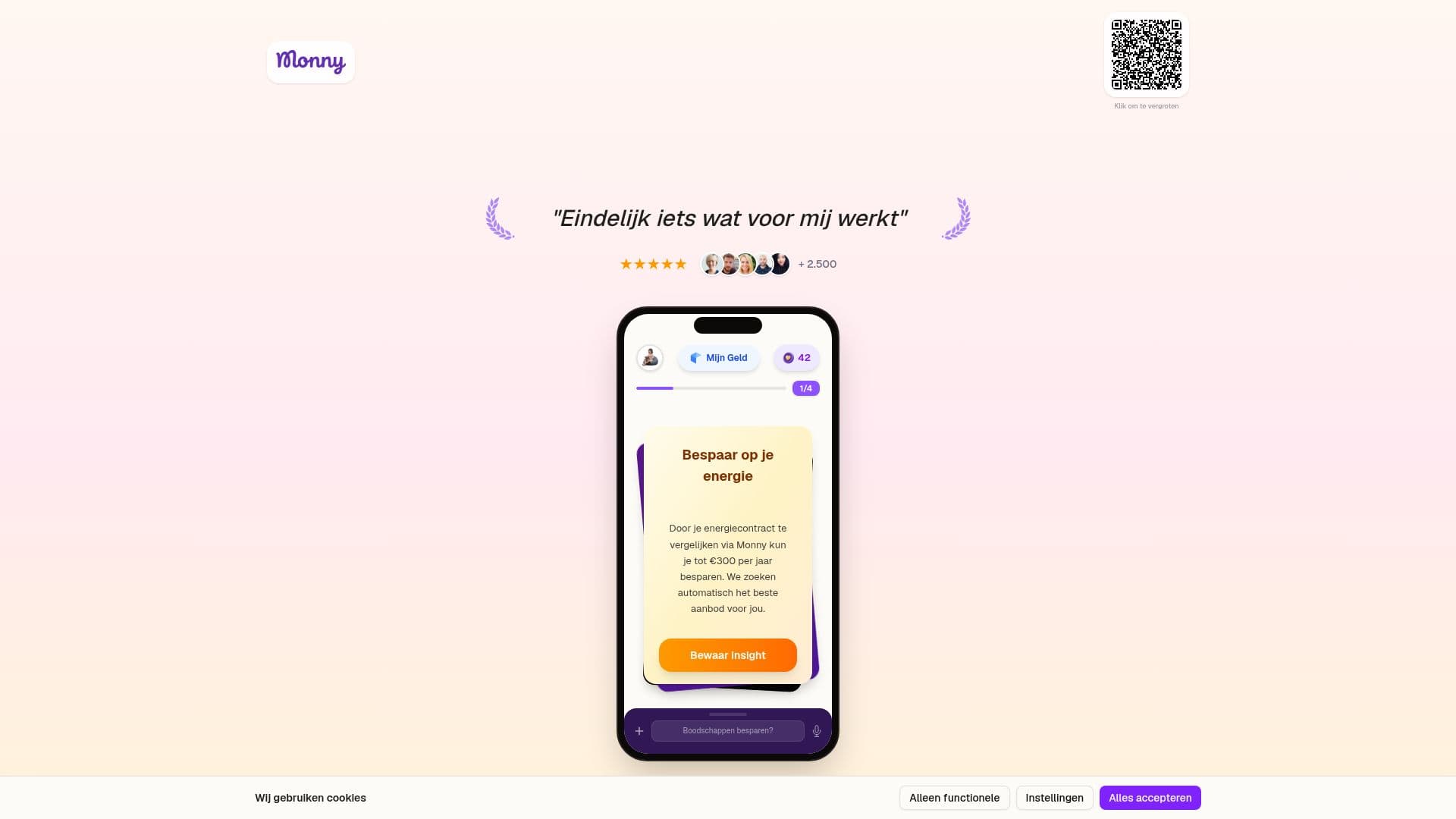 Captura de pantalla de Monny — Entrenador Personal de Finanzas con IA