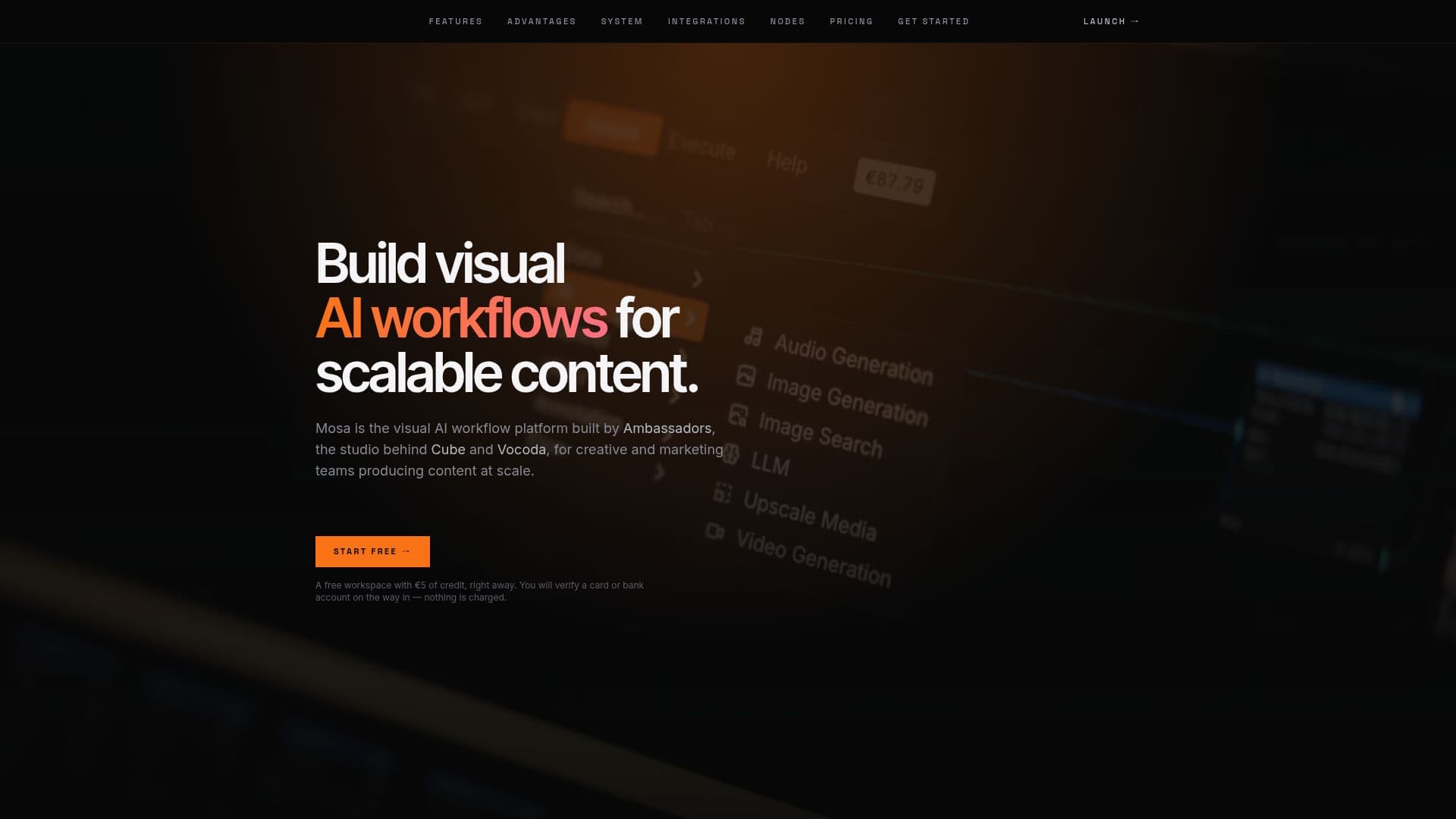 Mosa screenshot