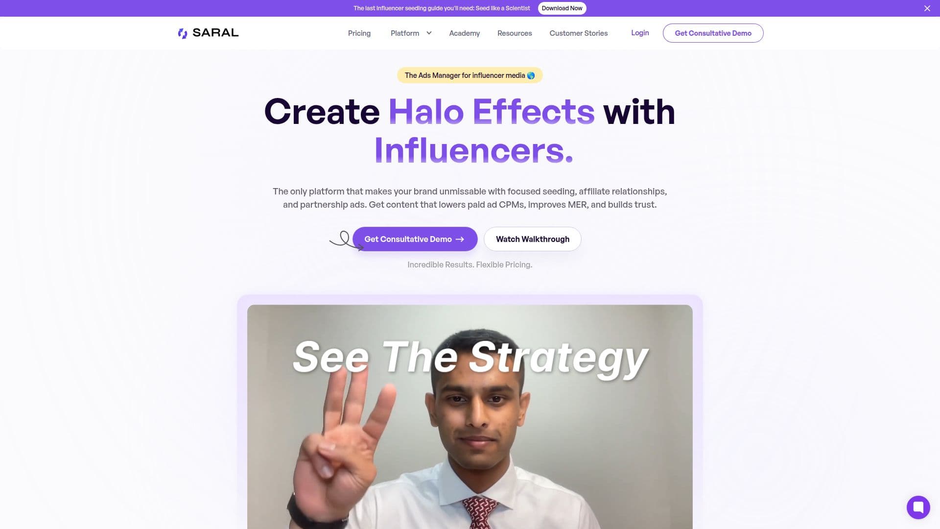 SARAL - Plateforme de Marketing d'Influence screenshot