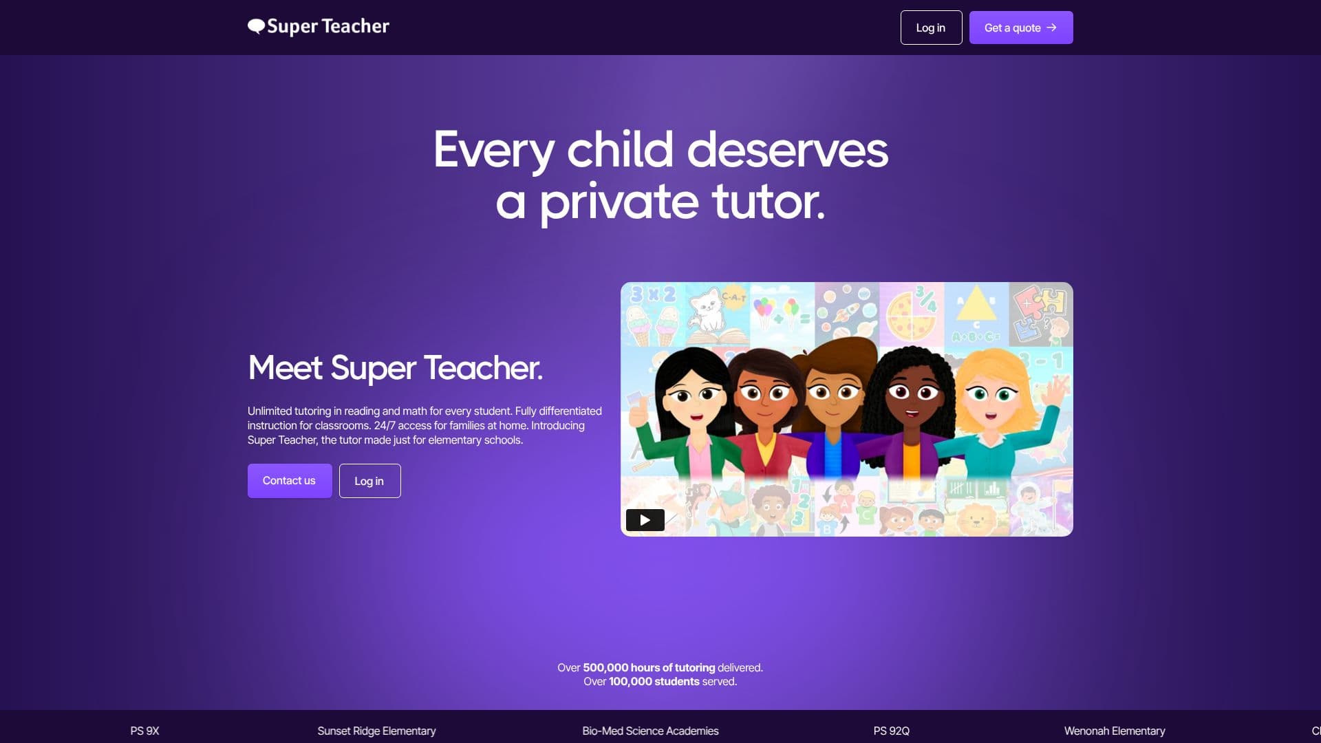 Screenshot von Super Teacher