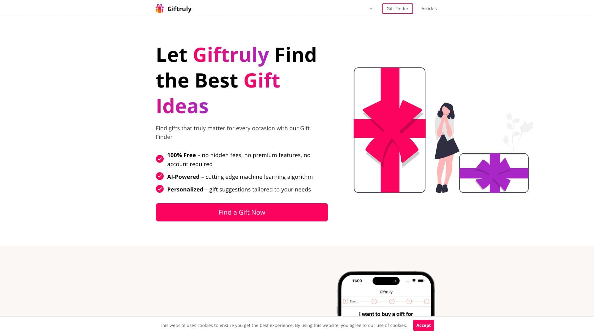 Скриншот Giftruly Идеи для подарков