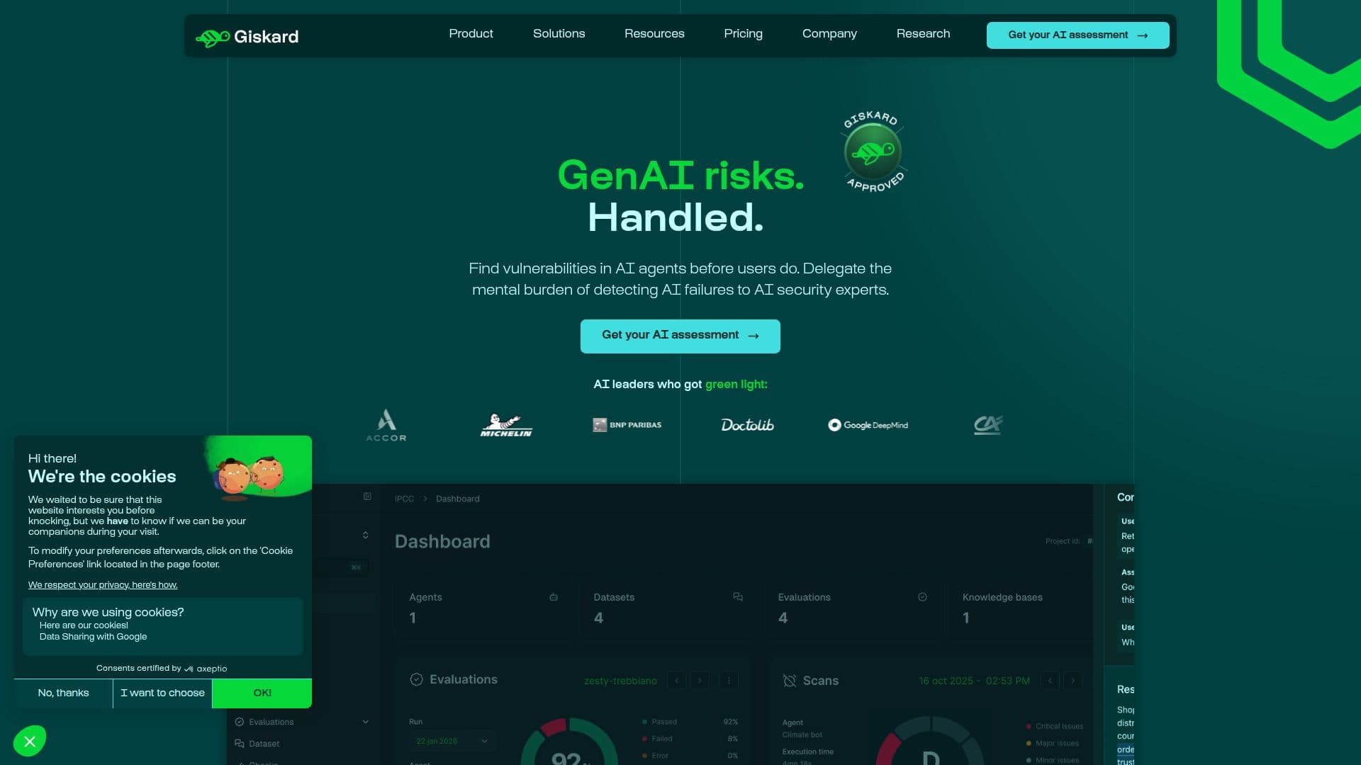 Giskard AI Security Platform screenshot
