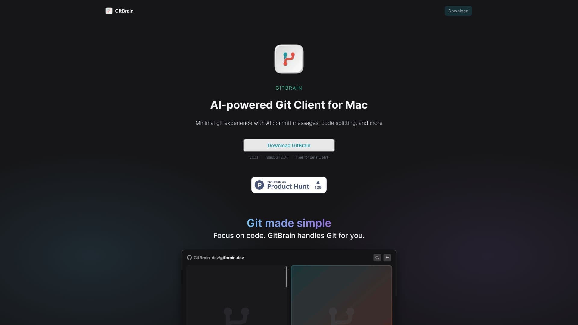 GitBrain screenshot
