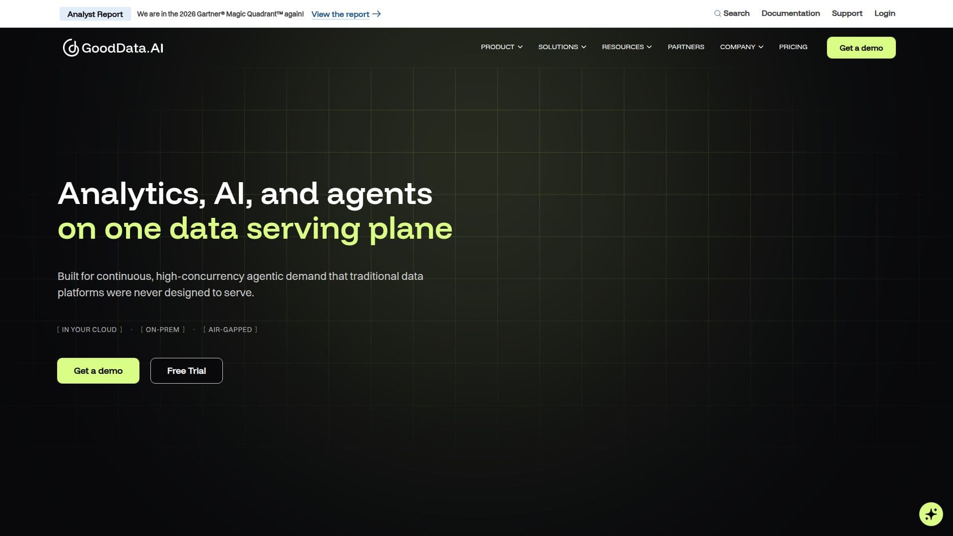 GoodData Analytics Plattform screenshot