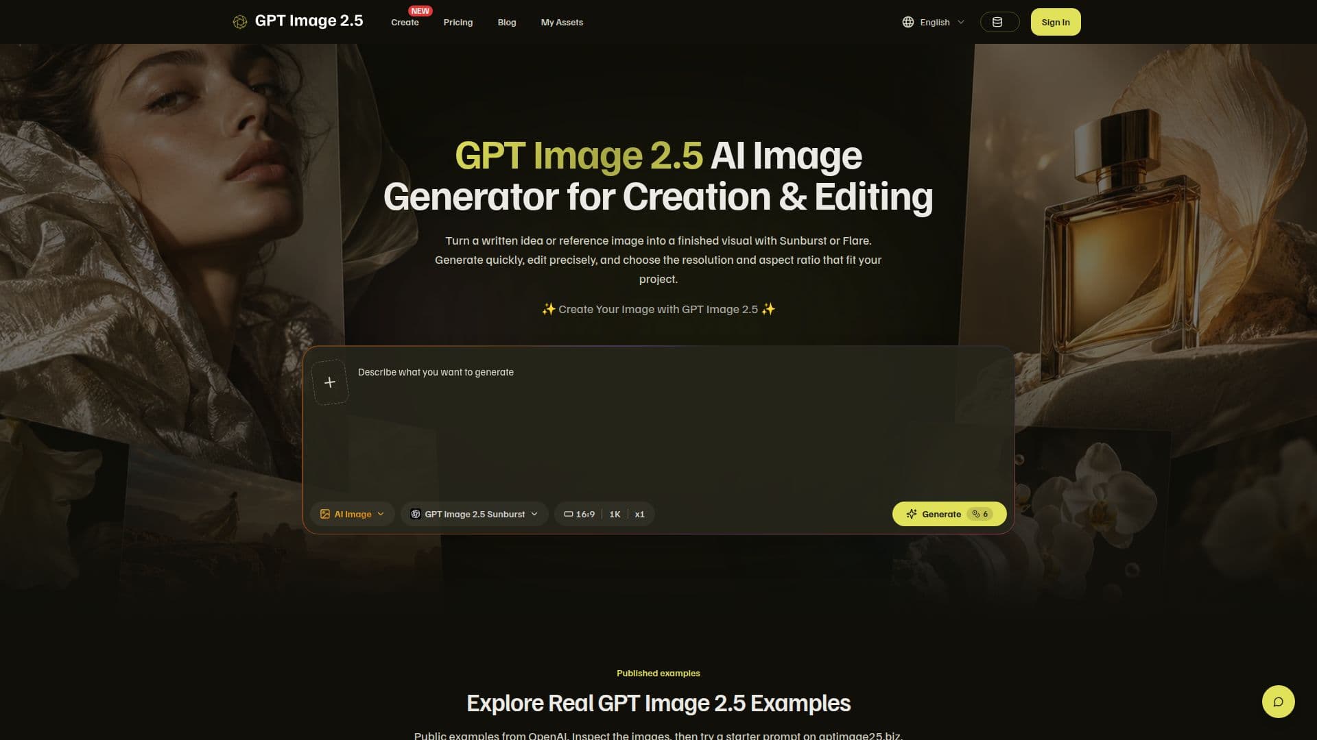 Скриншот GPT Image 2.5 Генератор изображений на основе ИИ