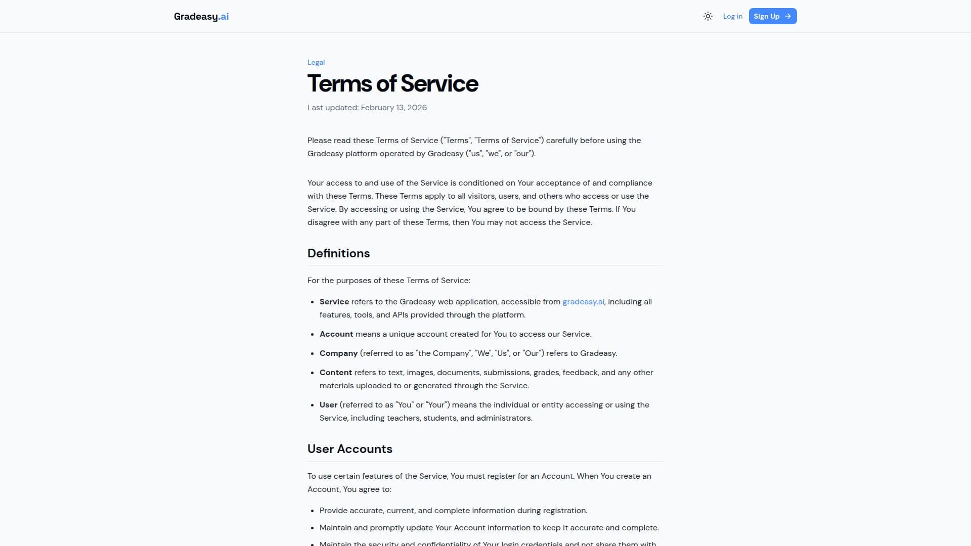 Gradeasy.ai screenshot