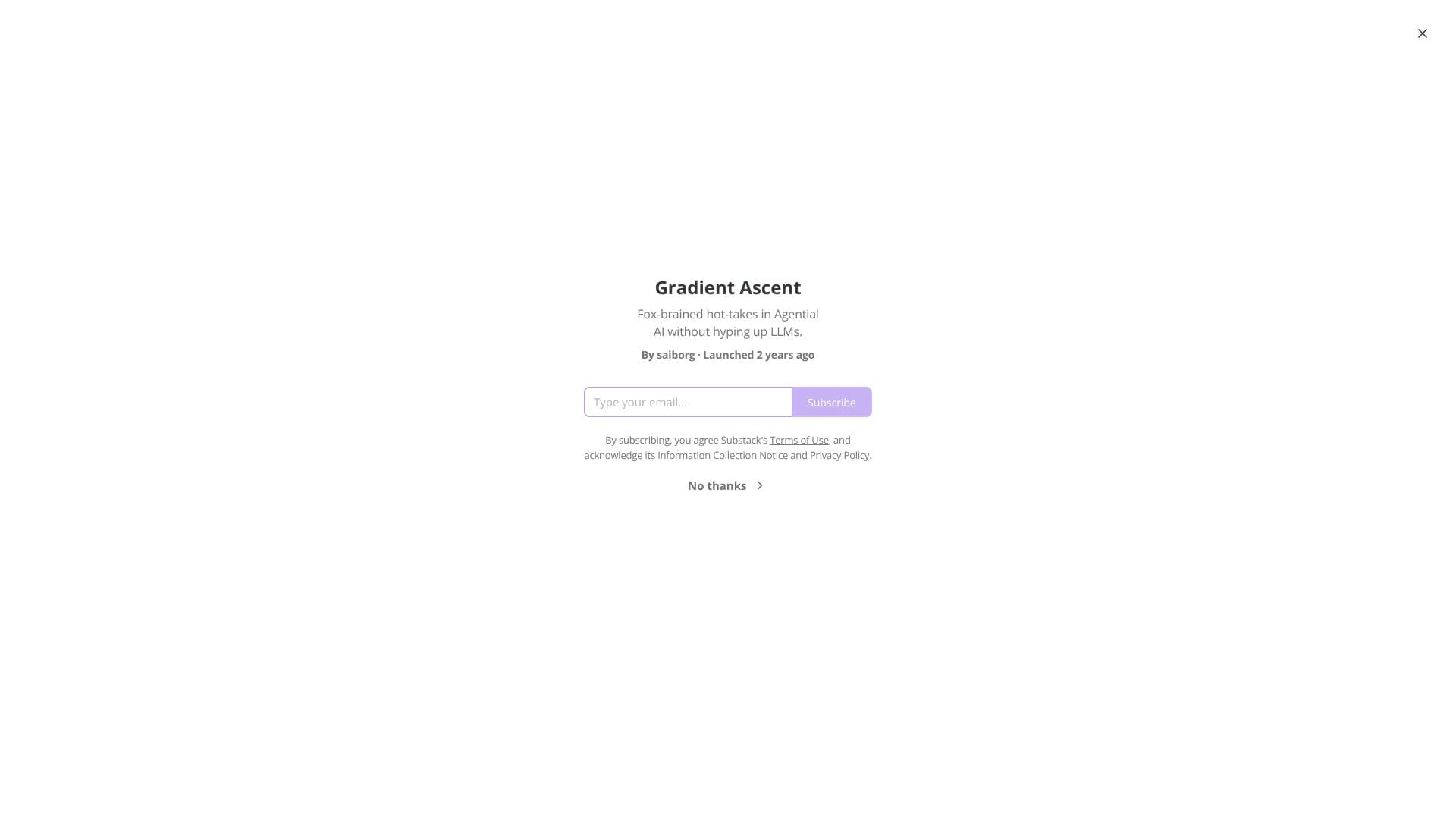 Gradient Ascent のスクリーンショット