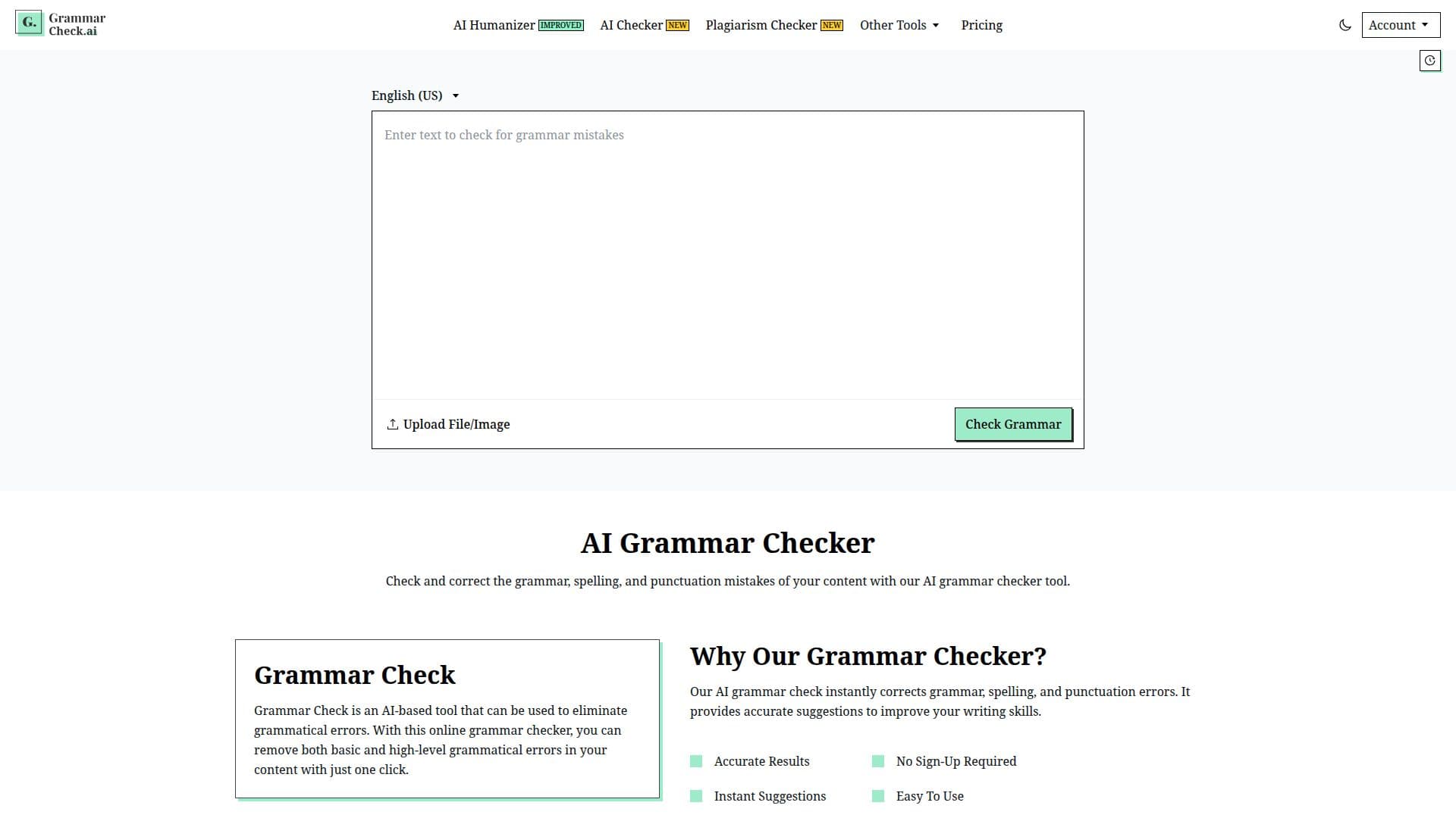 GrammarCheck.me - KI-Grammatikprüfer screenshot