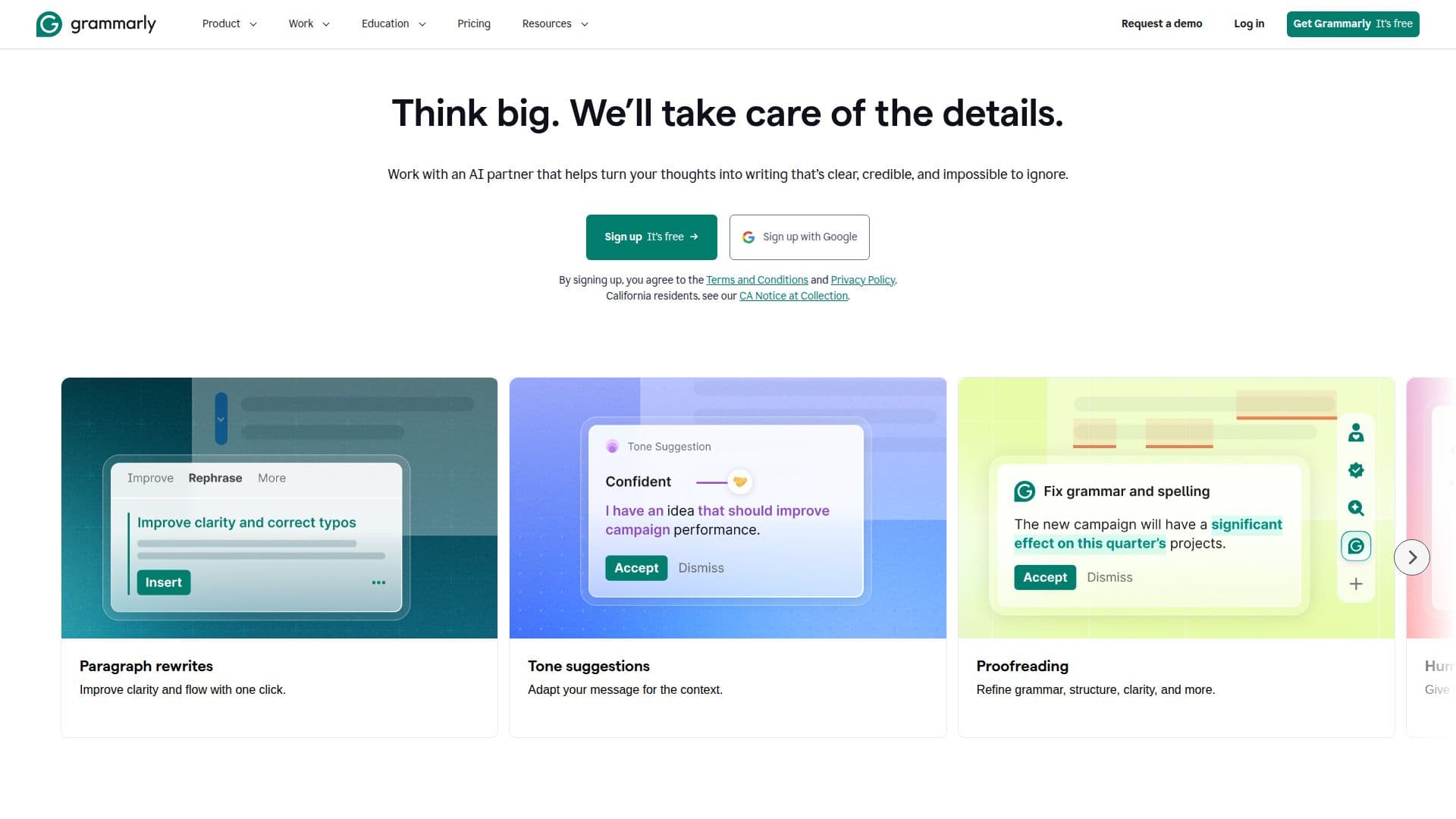 Grammarly screenshot