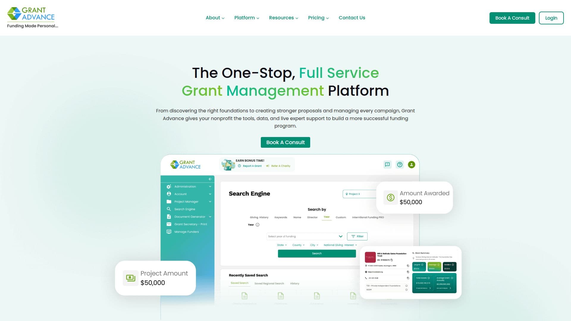 Grant Advance: Solusi Pendanaan Yayasan screenshot