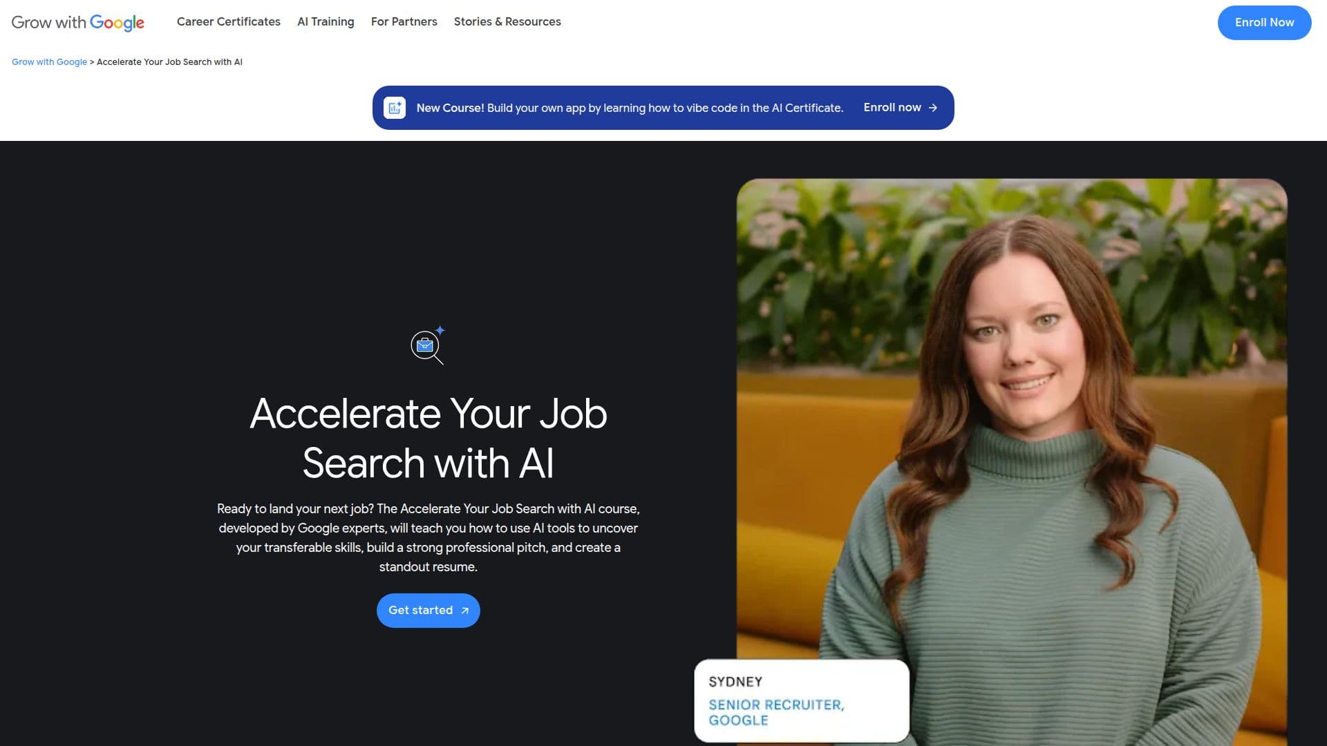 Screenshot von Beschleunigen Sie Ihre Jobsuche mit KI