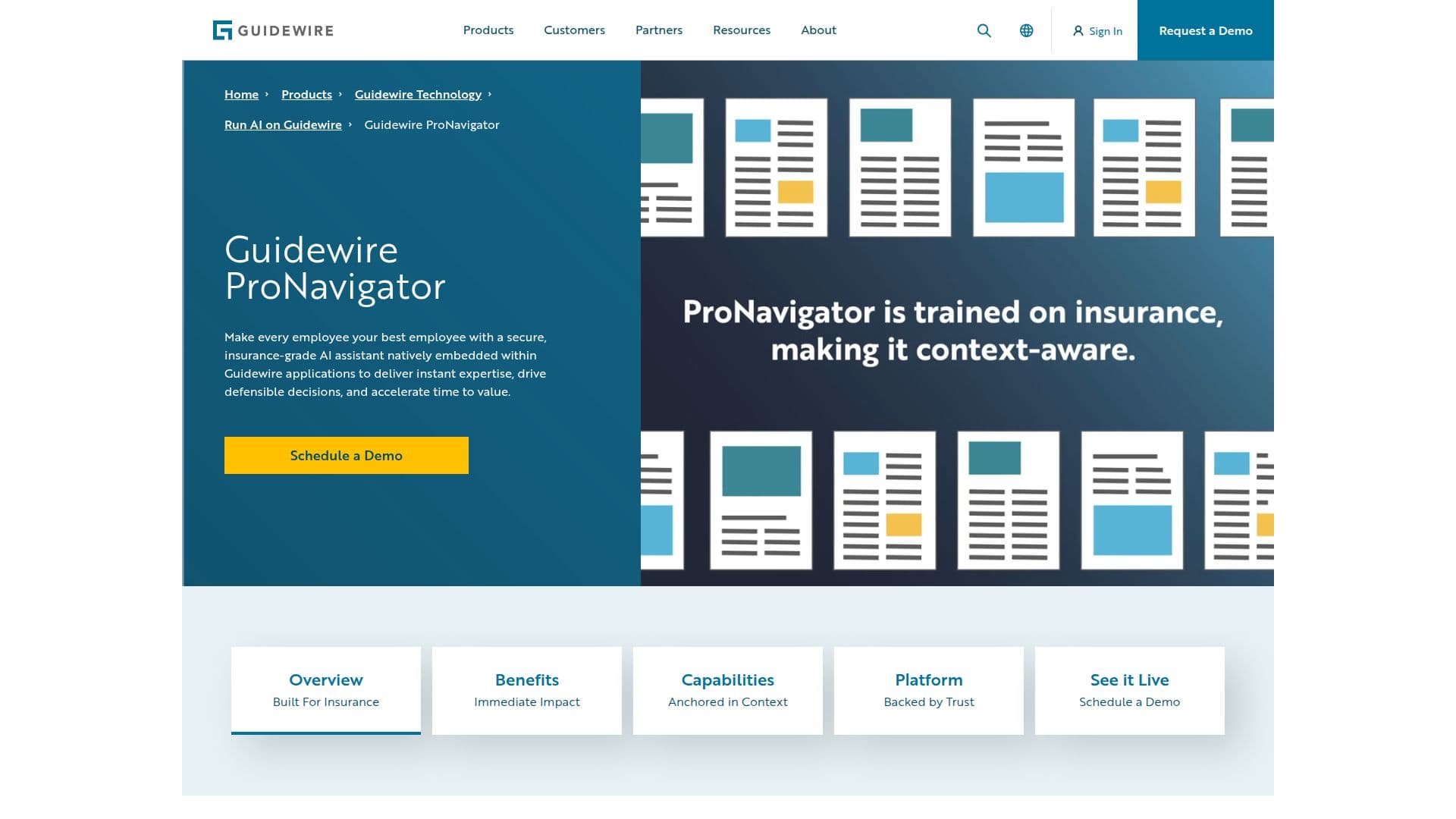 Guidewire ProNavigator screenshot