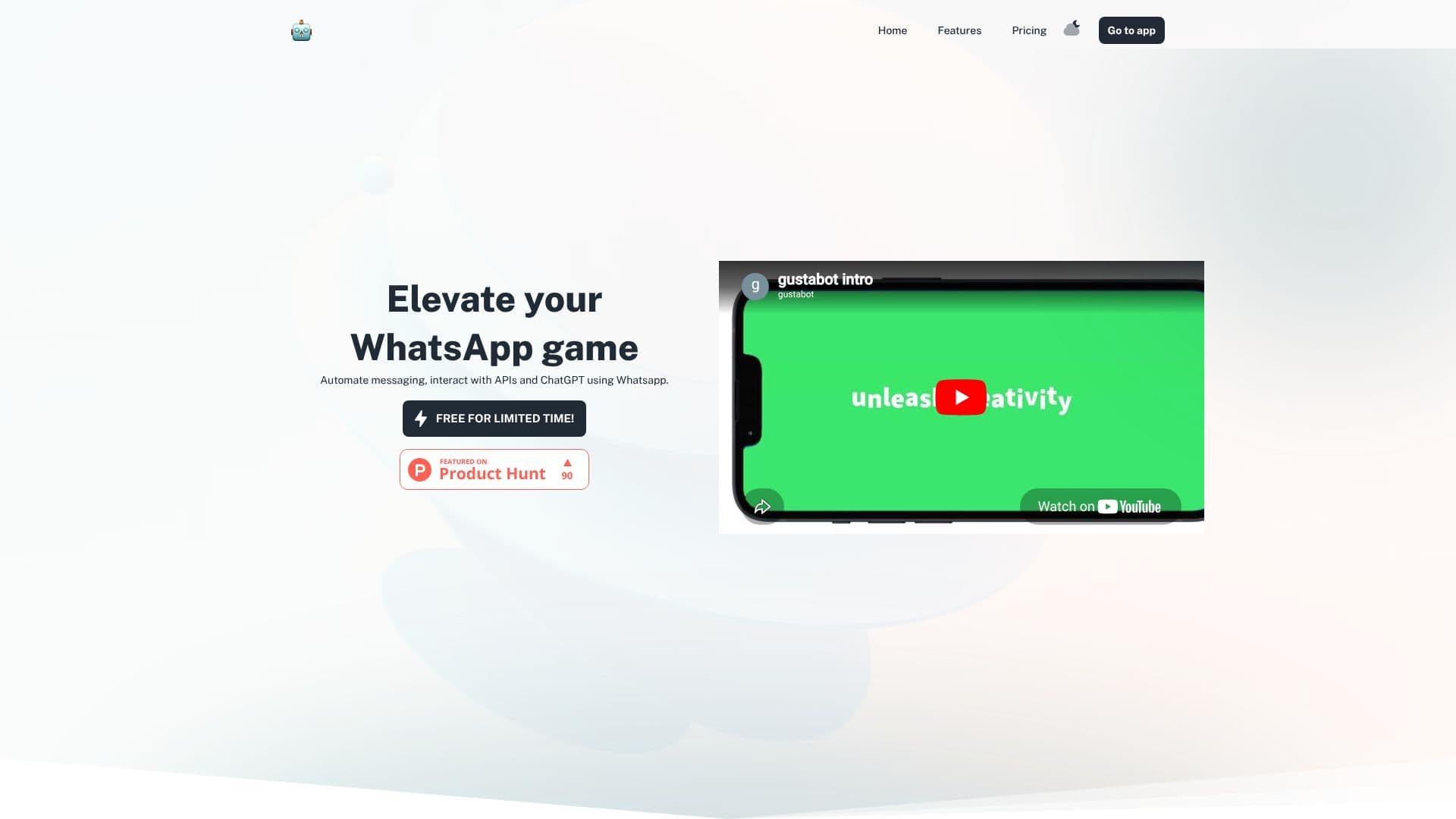 Gustabot screenshot