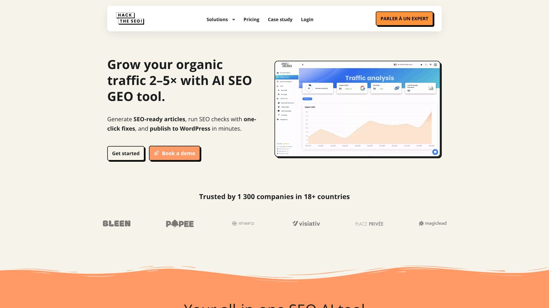 Captura de pantalla de Hack The SEO
