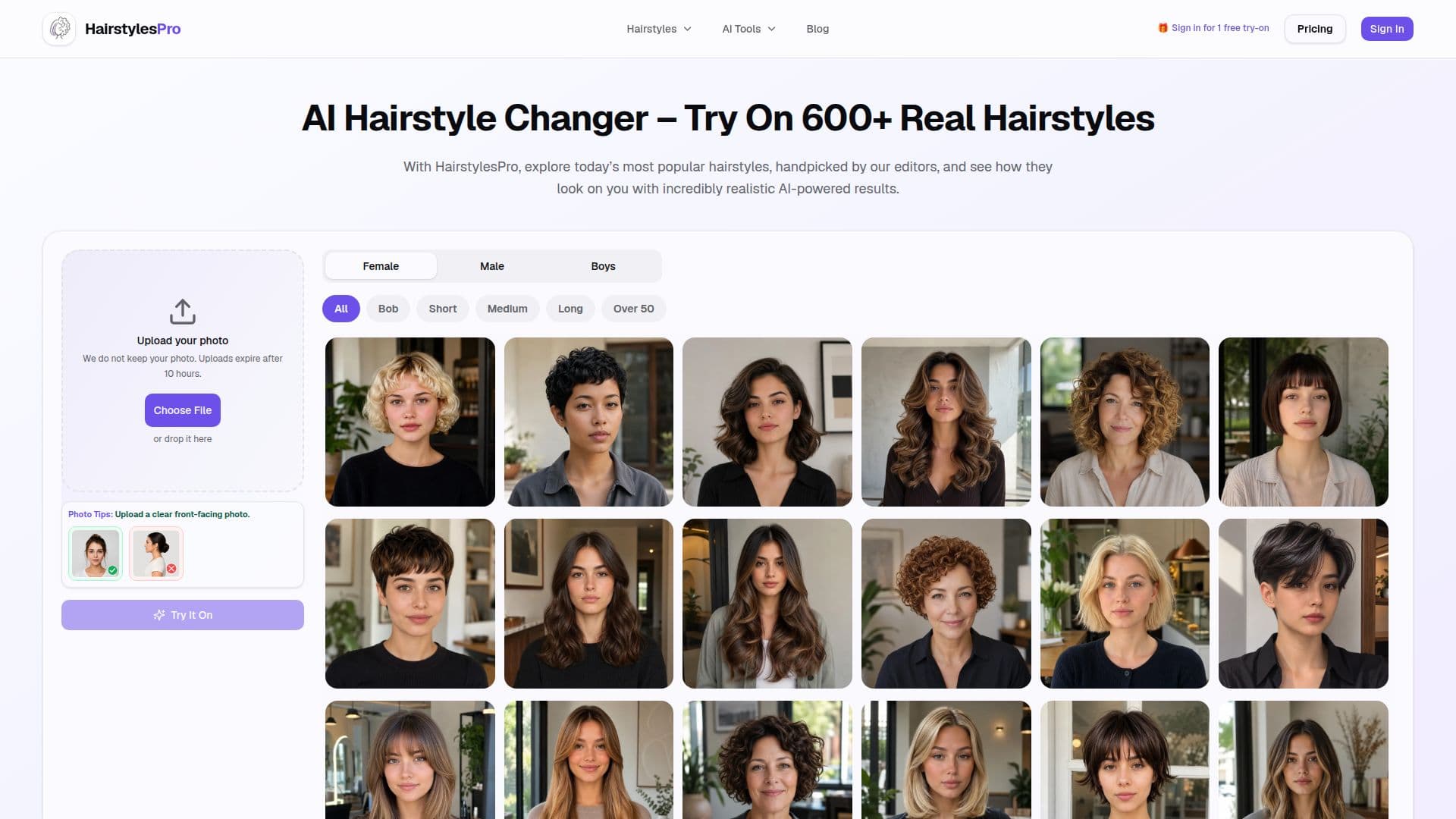 HairstylesPro screenshot