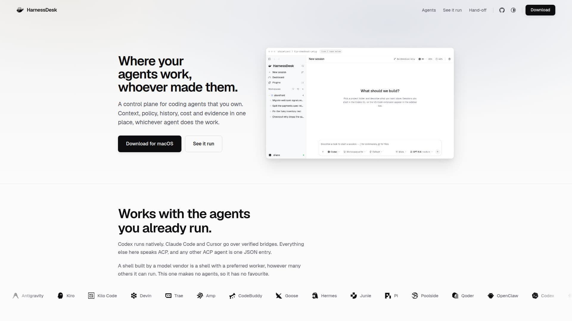 لقطة شاشة لـ HarnessDesk