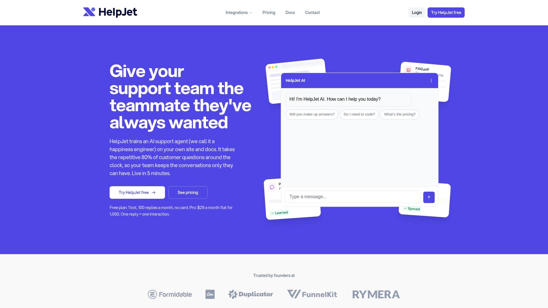 HelpJet screenshot